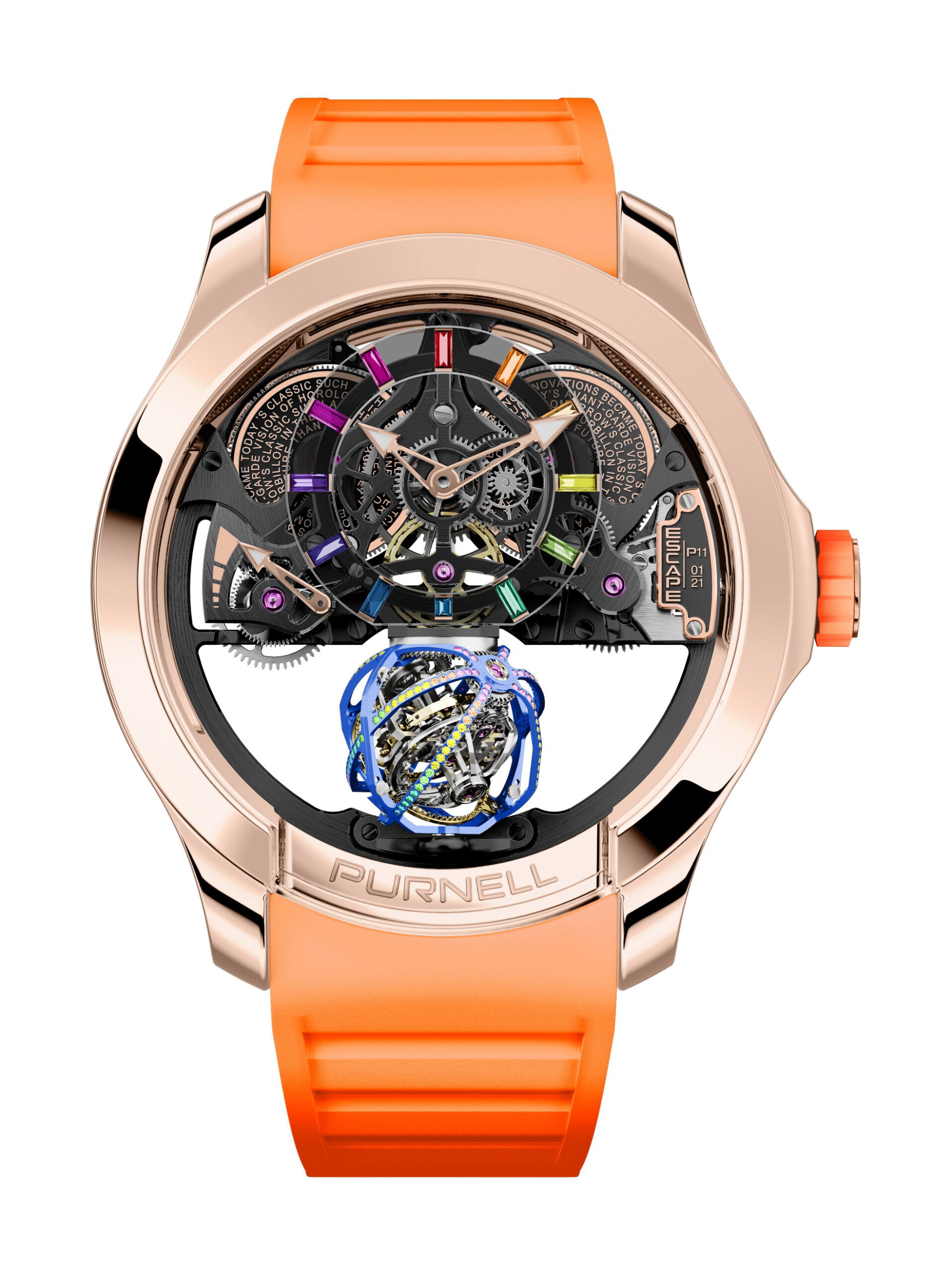Purnell Escape Primo 18K Rose Gold Rainbow watch