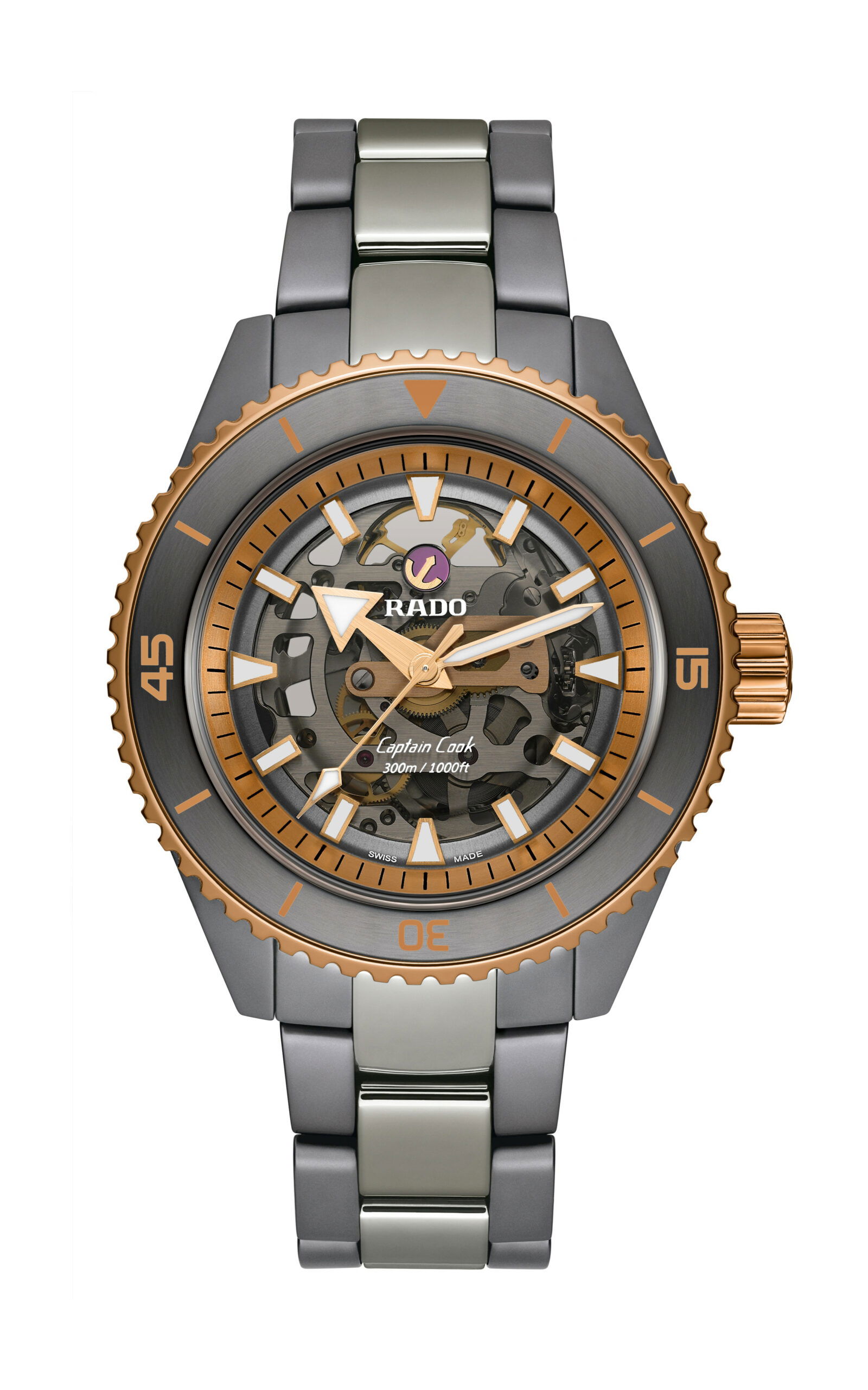 Rado Captain Cook High-Tech Ceramic Skeleton watch