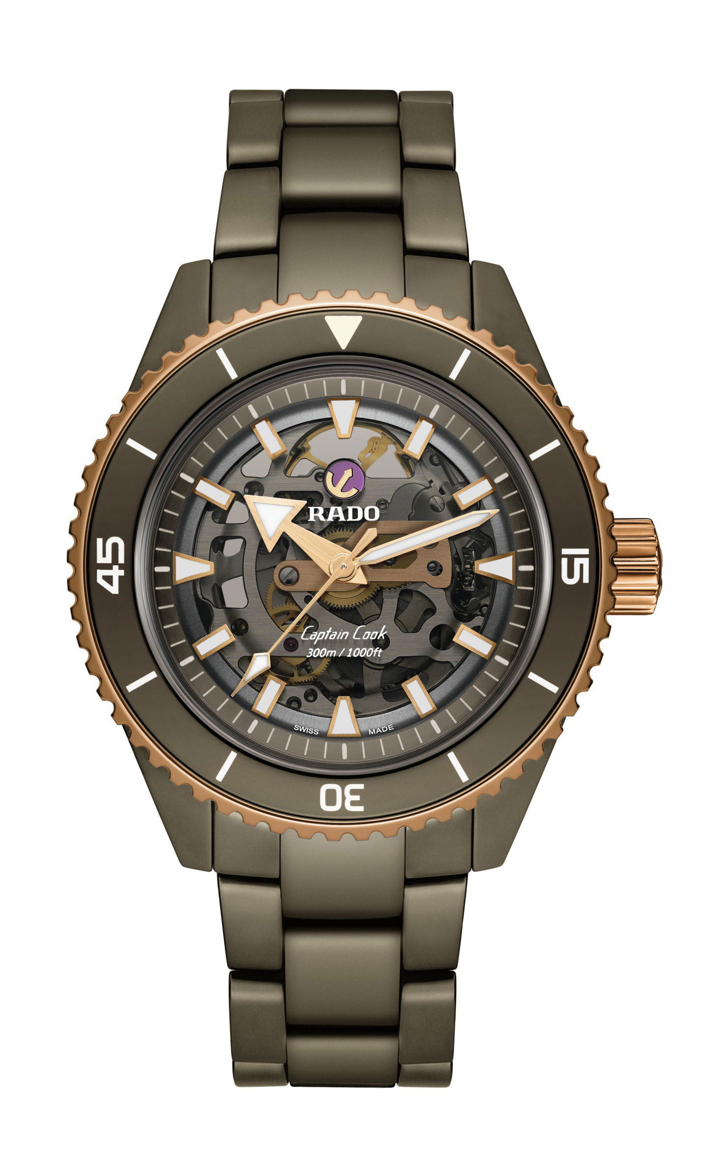 Rado Captain Cook High-Tech Ceramic Skeleton watch