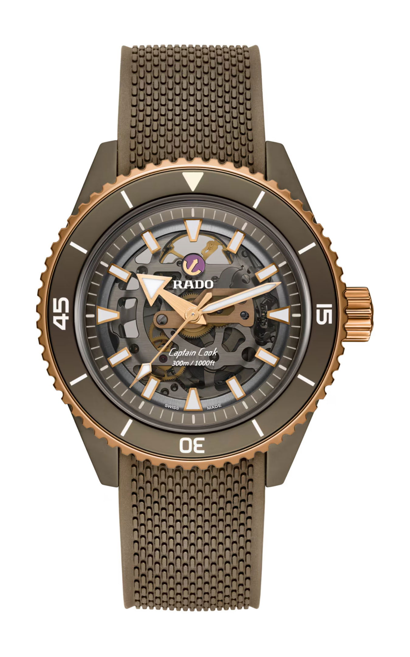 Rado Captain Cook High-Tech Ceramic Skeleton watch