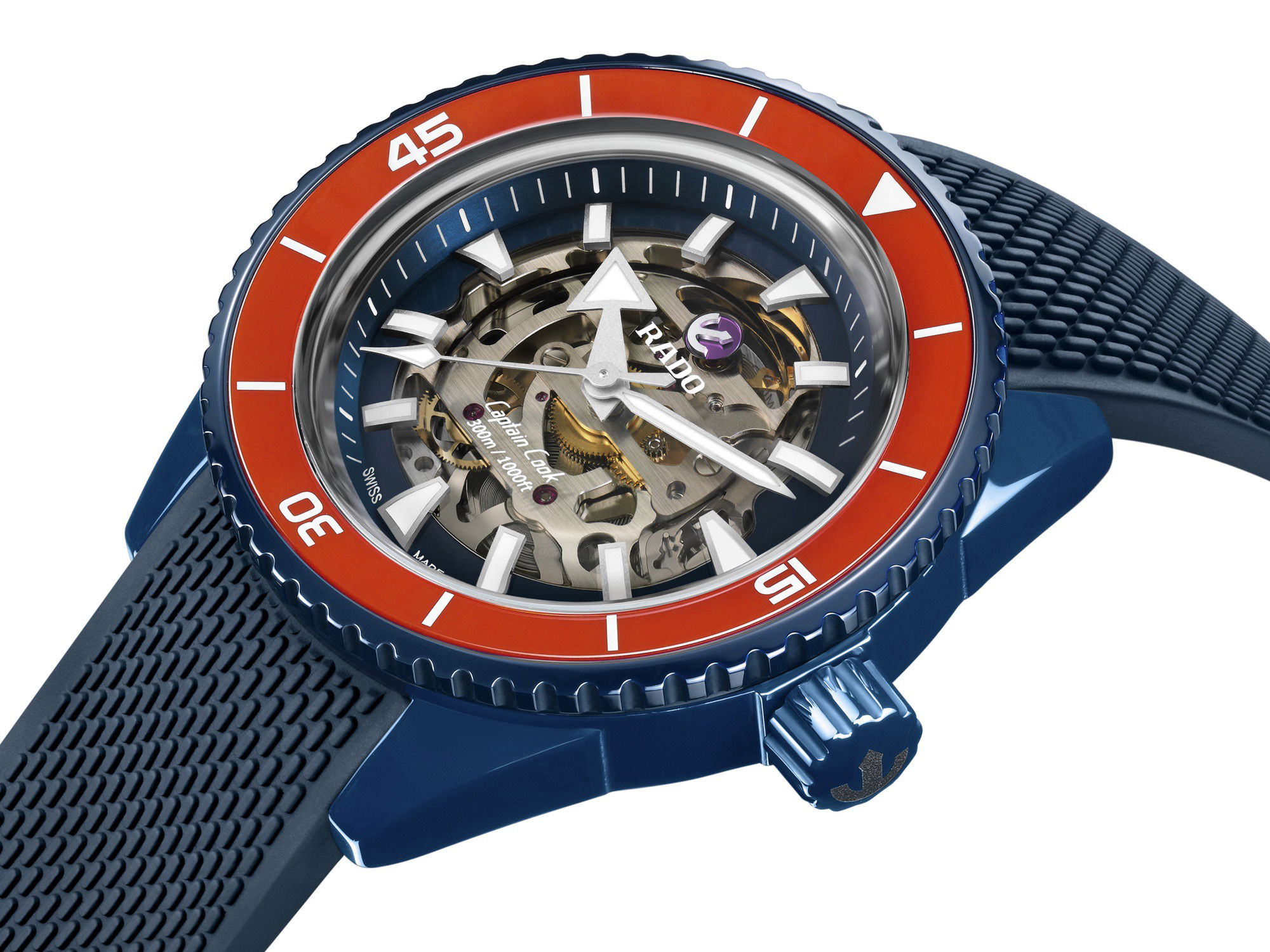 Rado Captain Cook High-Tech Ceramic Skeleton - View 3
