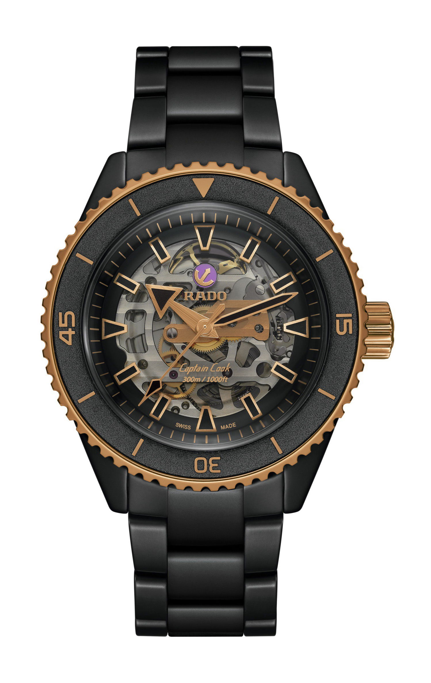 Rado Captain Cook High-Tech Ceramic Skeleton watch