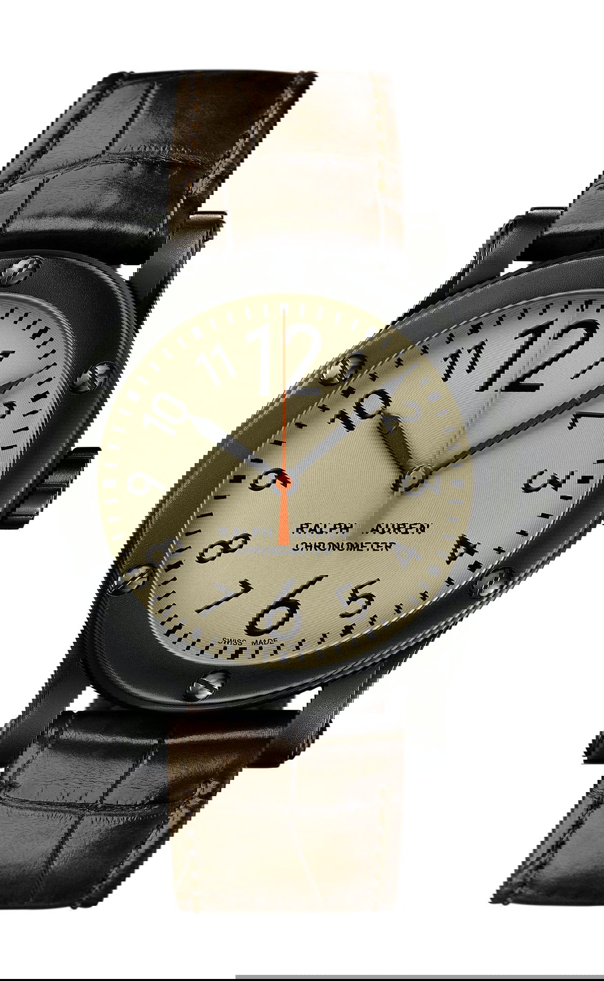 Ralph Lauren Rl67 Safari Chronometer 39mm “Black Aged” Steel watch