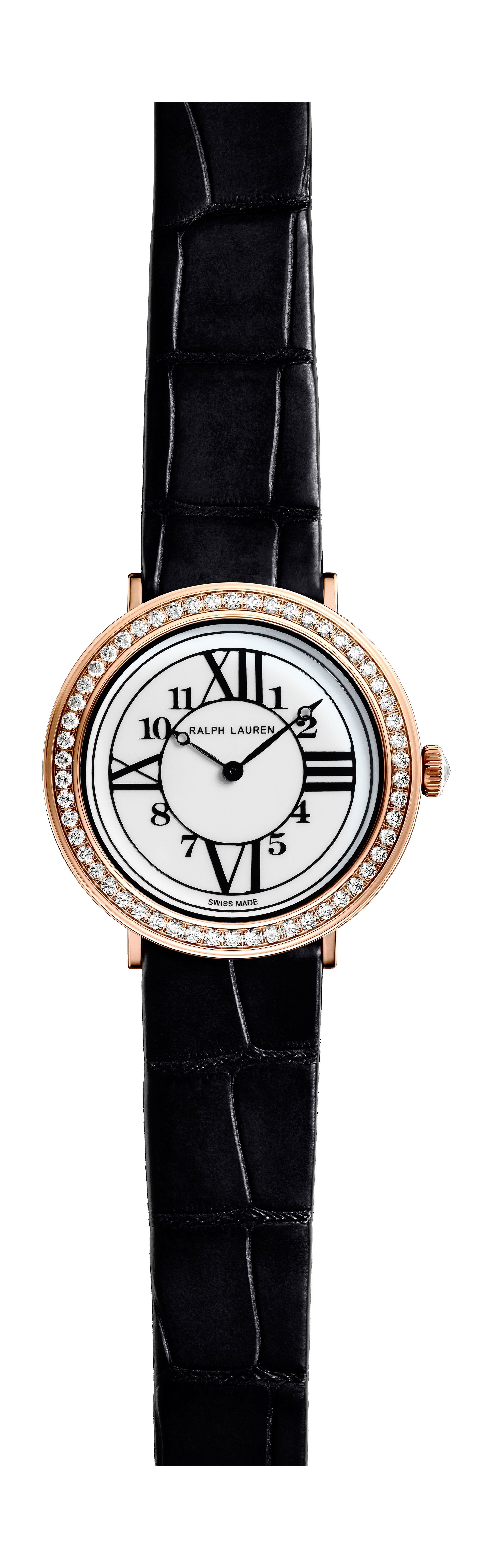 Ralph Lauren Rl888 38mm Rose Gold With Diamond Row watch