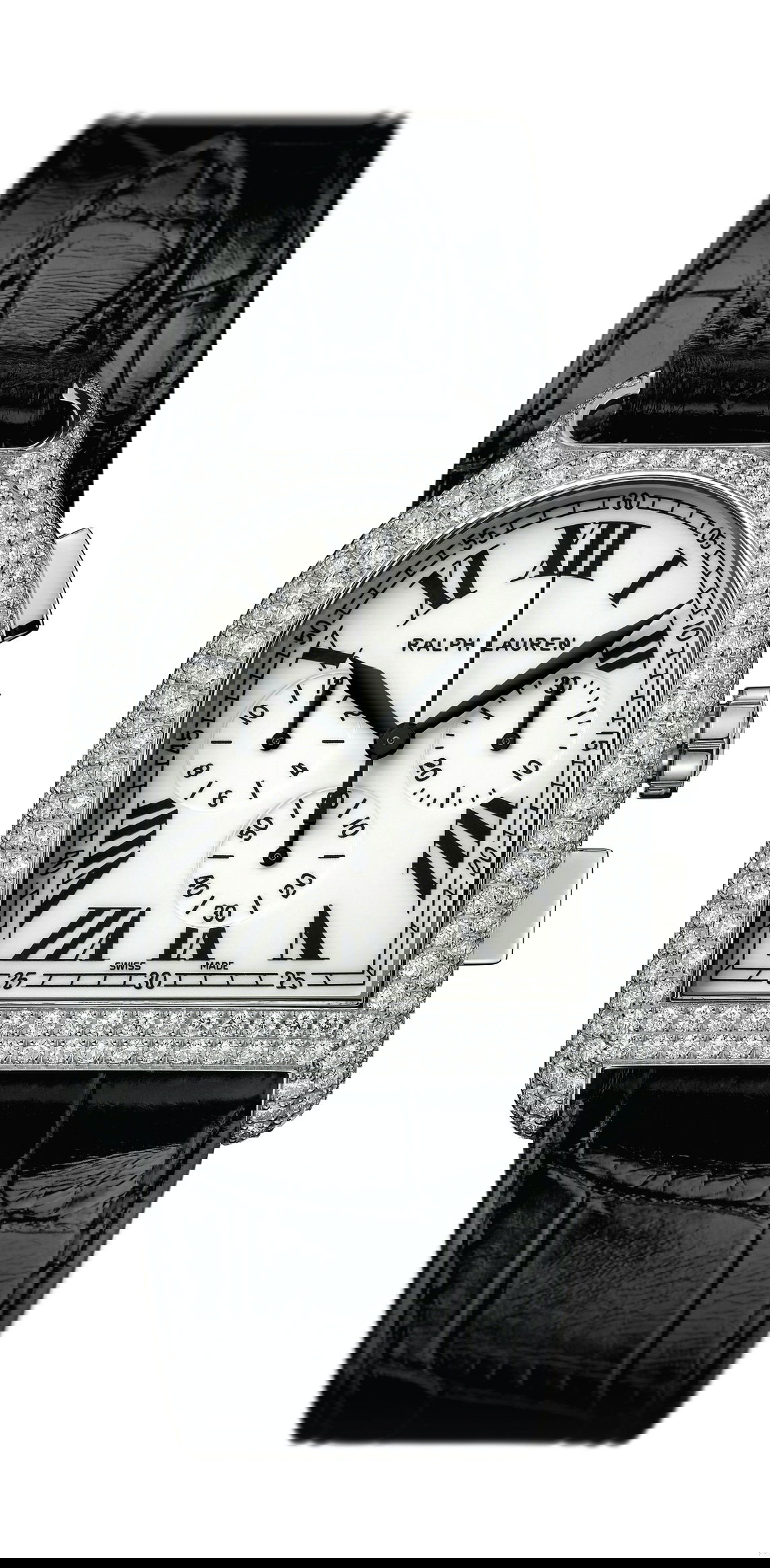 Ralph Lauren Stirrup Large Chronograph White Gold Full-Pavé Diamond watch