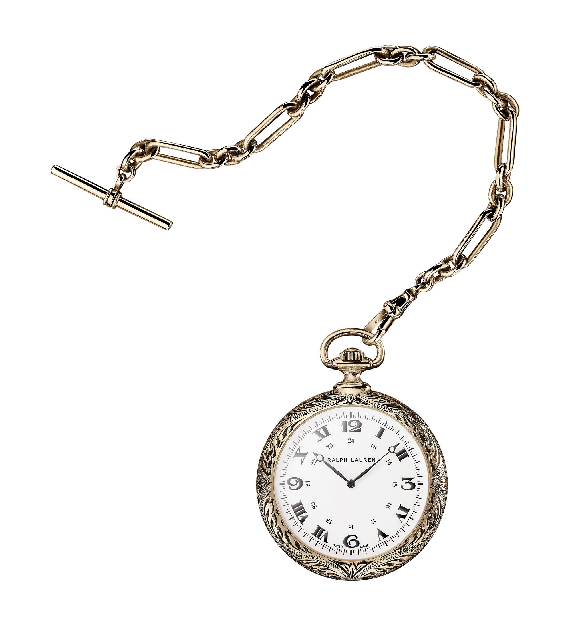 Ralph Lauren Western Pocket 50mm Rose Gold watch