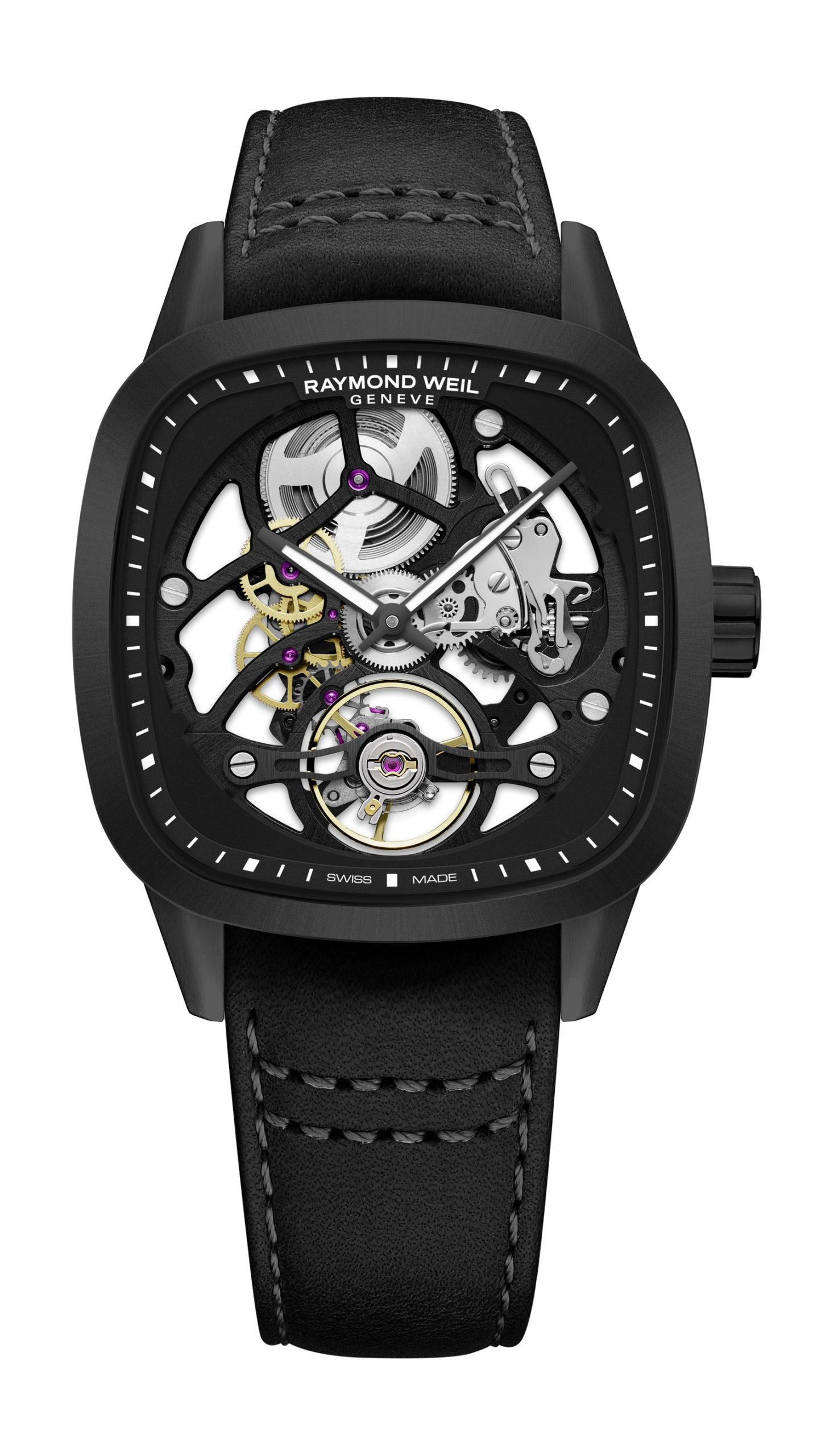 Raymond Weil Freelancer Skeleton Cushion watch