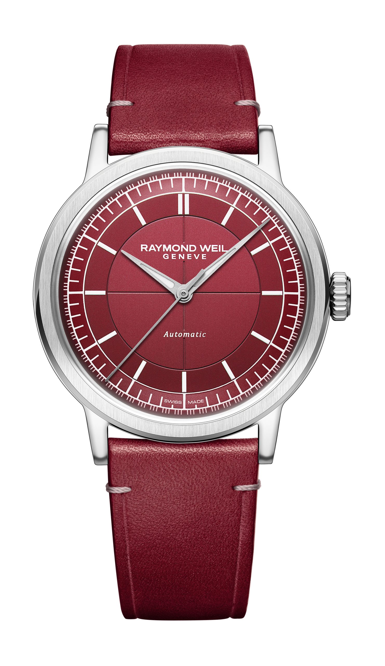 Raymond Weil Millesime Infinite Burgandy watch