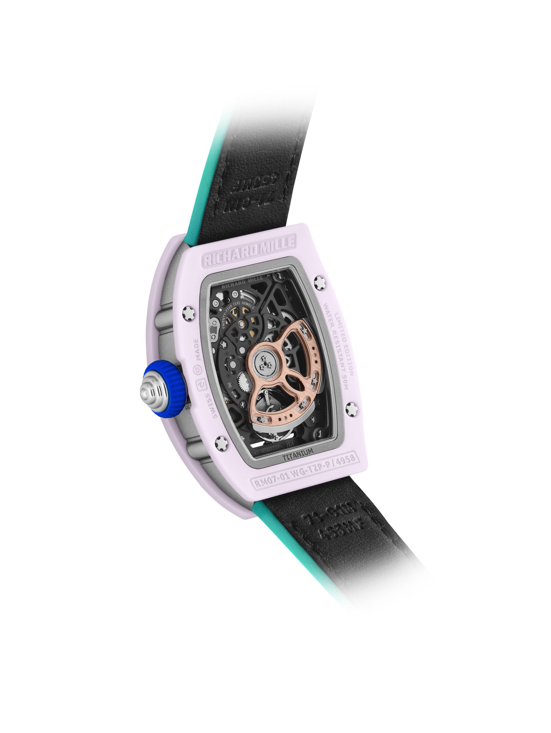 Richard Mille RM 07-01 Automatic Winding Coloured Ceramics Blush Pink - View 3