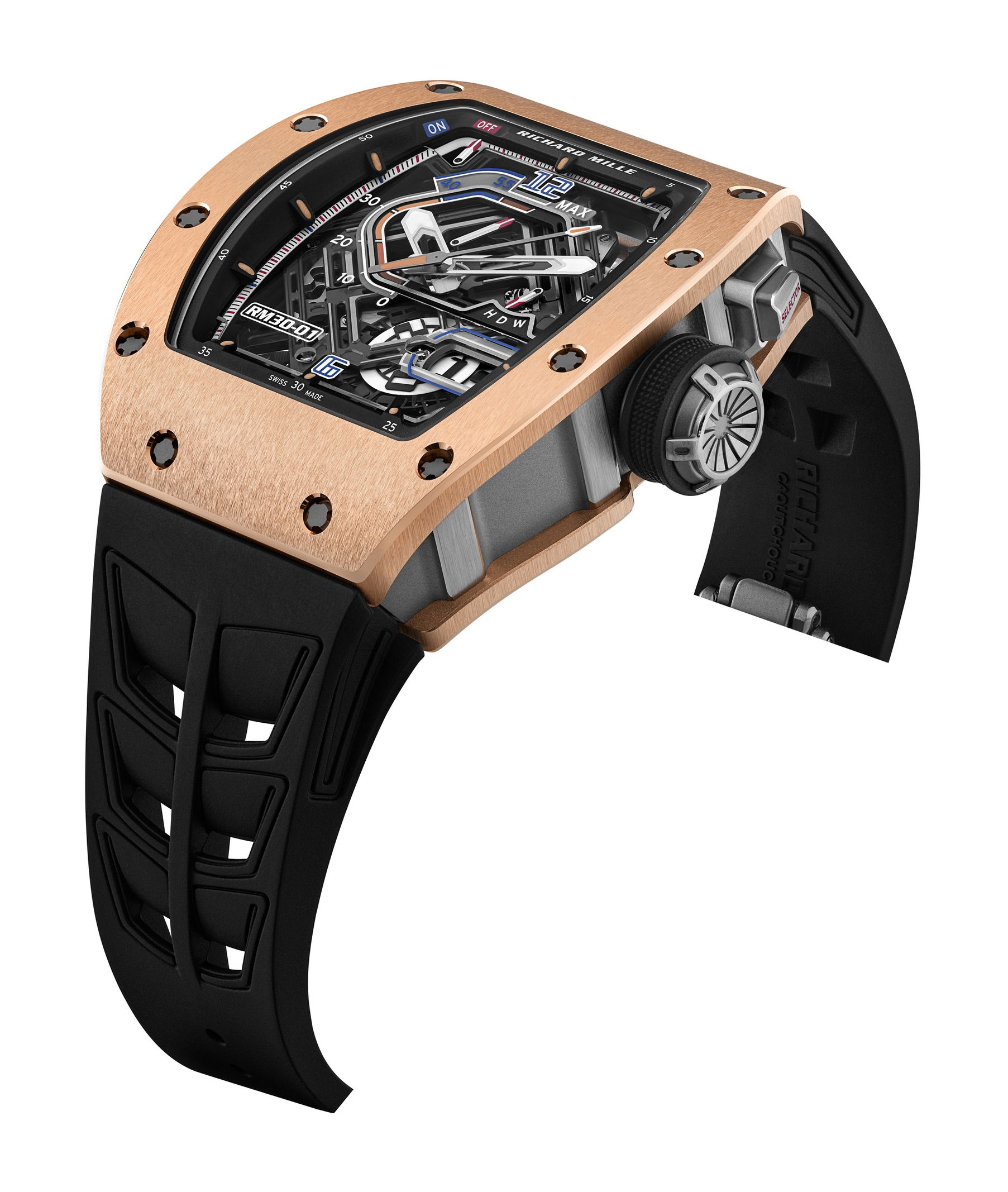 Richard Mille RM 30-01 Automatic Winding with Declutchable Rotor Red Gold watch