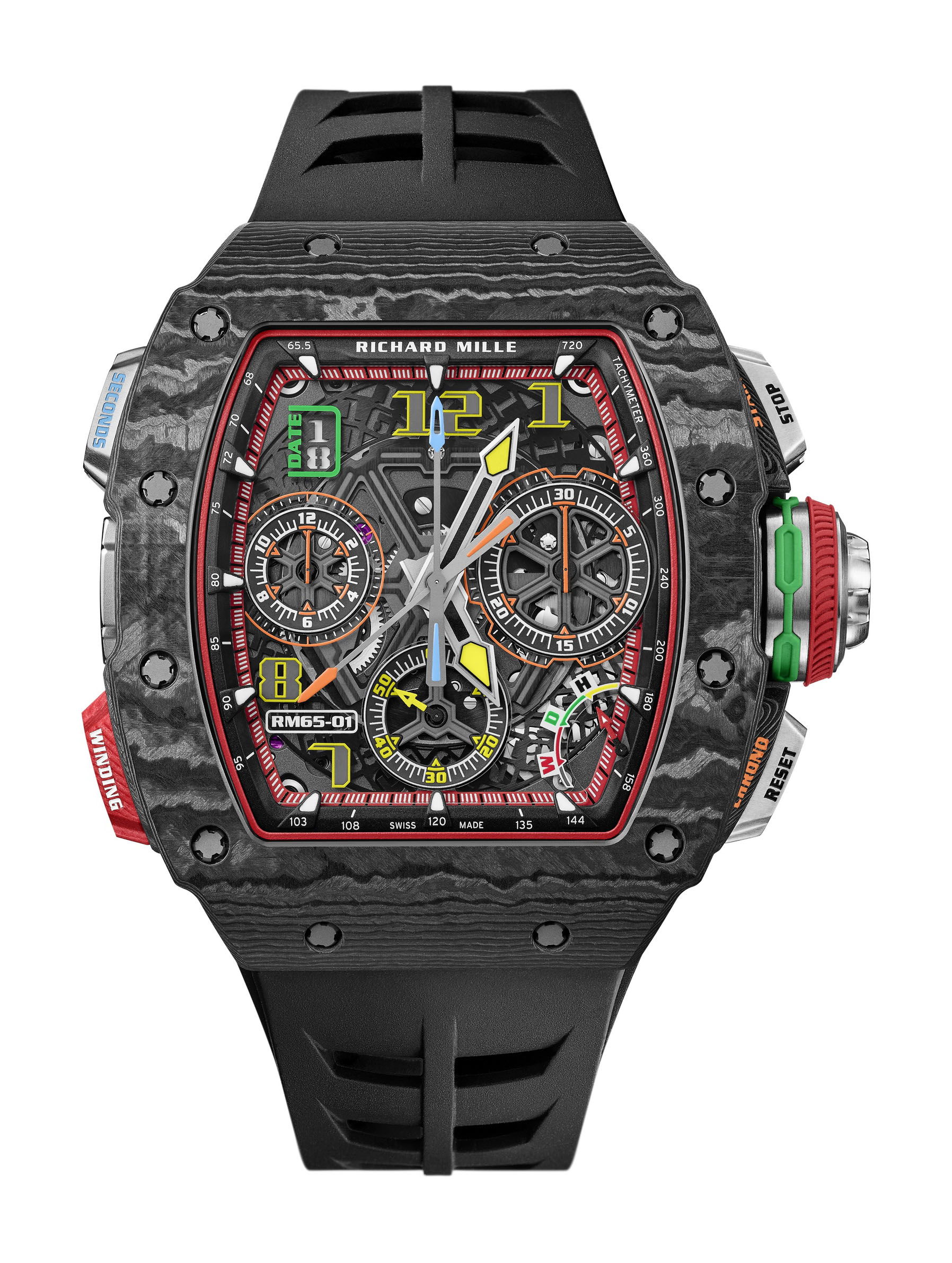 Richard Mille RM 65-01 Automatic Split-Seconds Chronograph Carbon TPT® watch