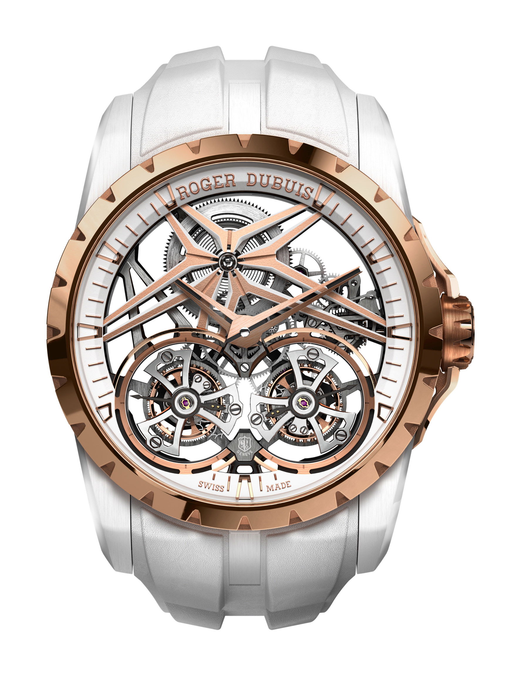 Roger Dubuis Excalibur Double Tourbillon Edition White Ceramic watch