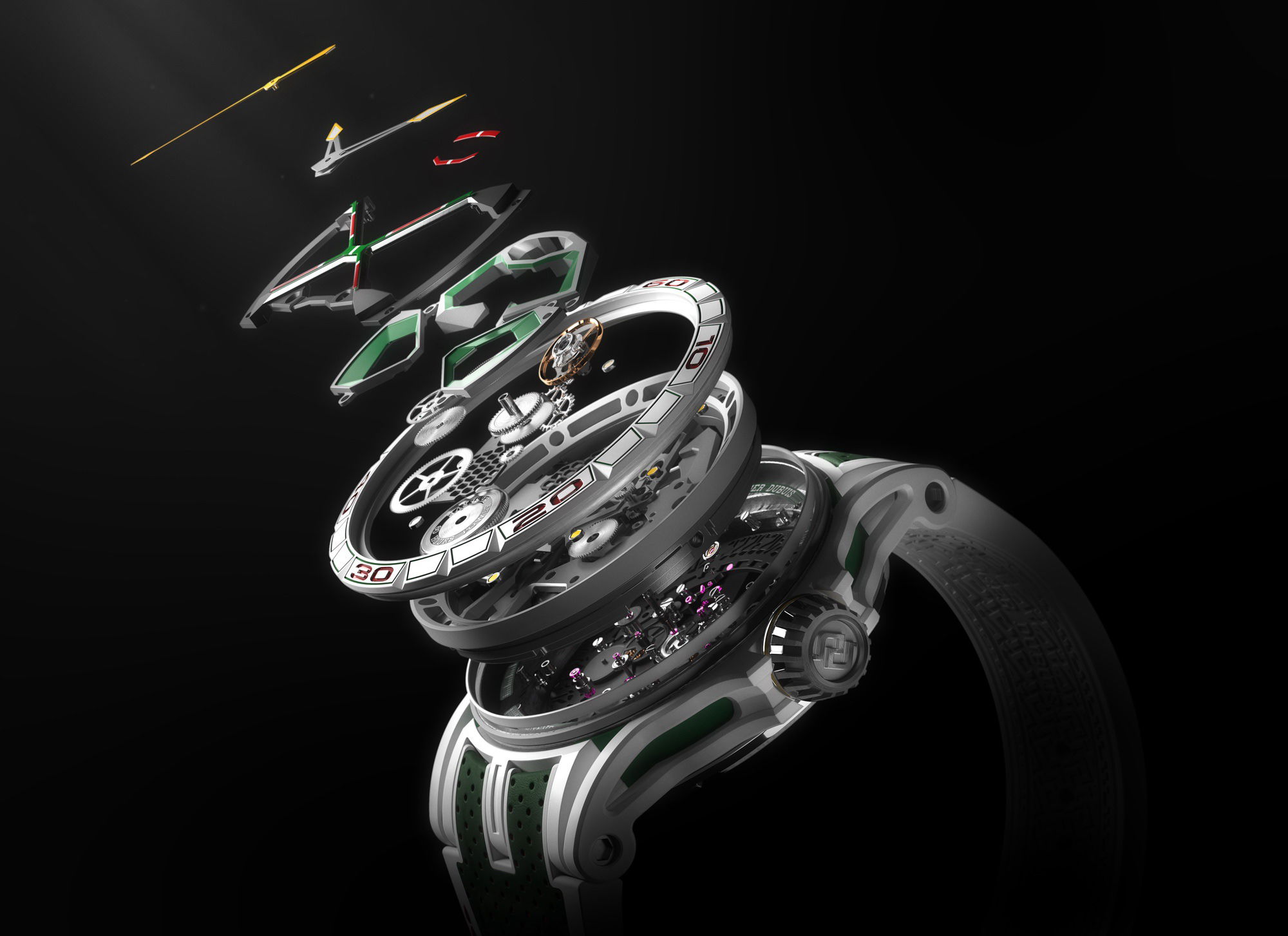 Roger Dubuis Excalibur Spider Huracan White MCF - View 3