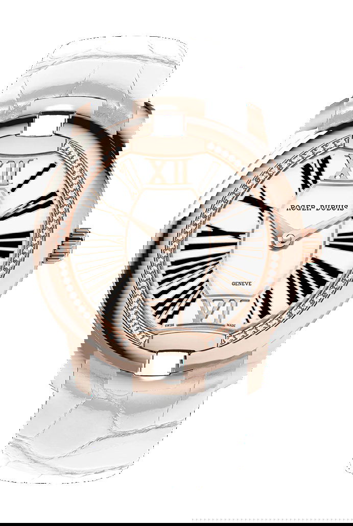 Roger Dubuis Velvet Pink Gold – White Alligator Strap watch