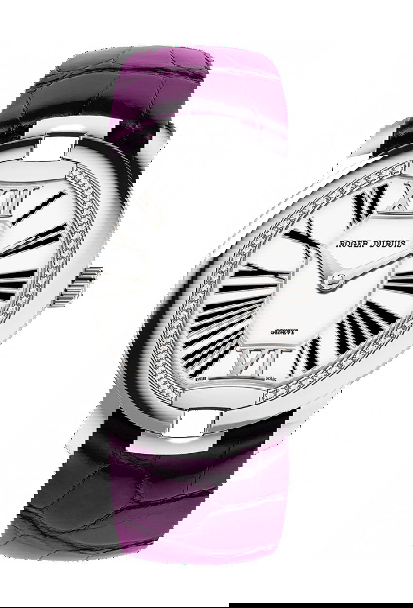 Roger Dubuis Velvet White Gold – Purple Alligator Strap watch