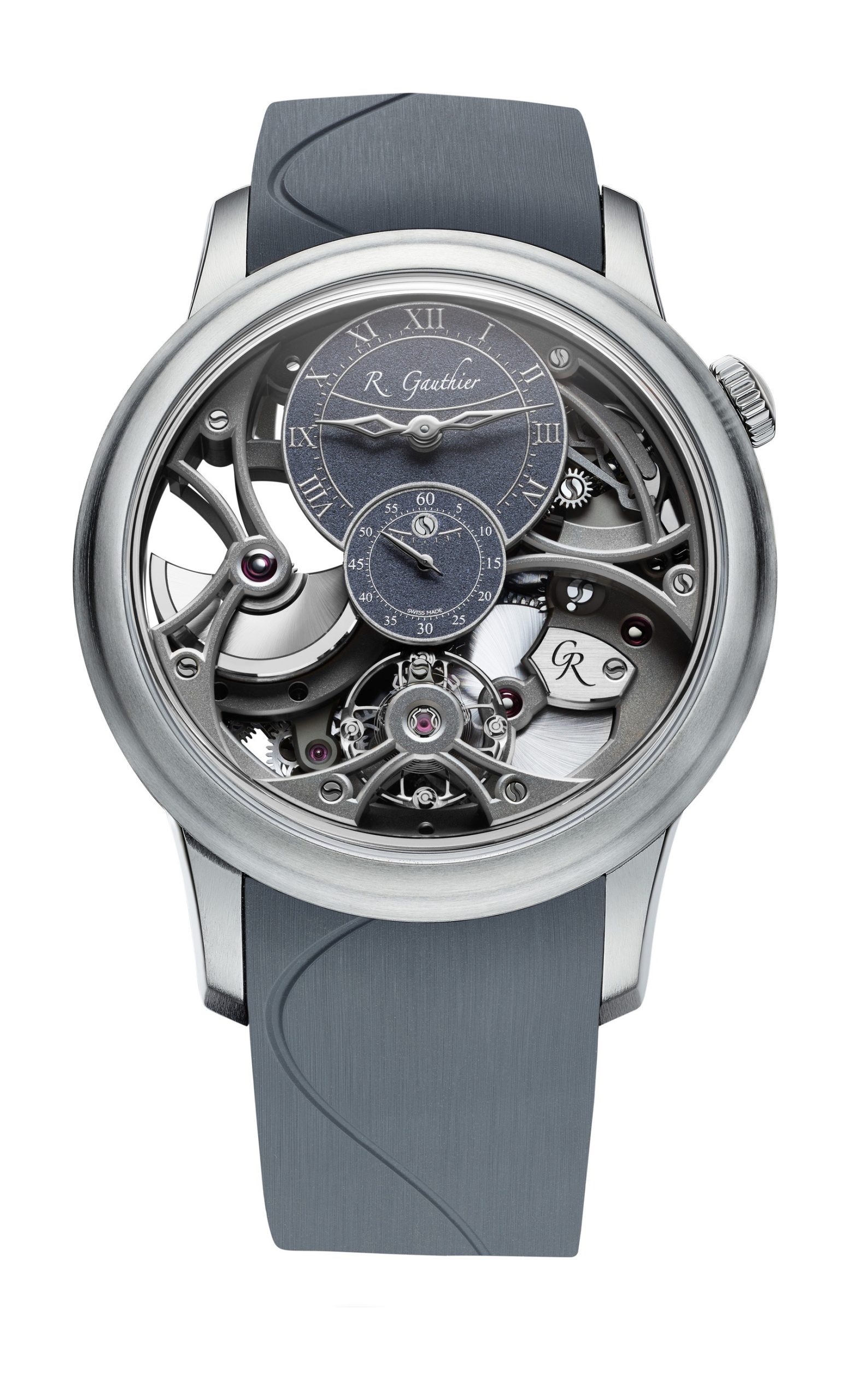 Romain Gauthier Insight Micro-rotor Squelette Natural Titanium watch