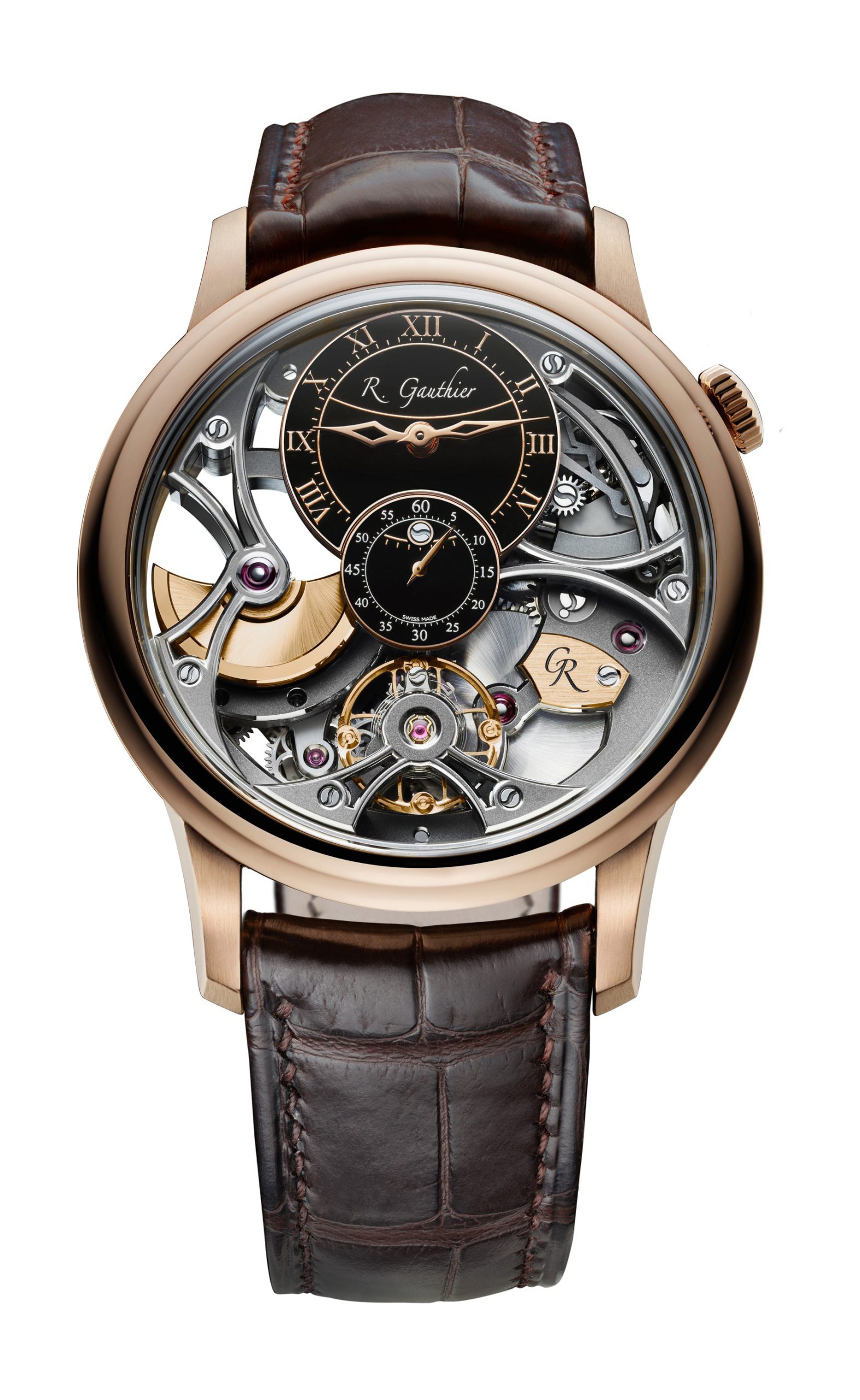 Romain Gauthier Insight Micro-rotor Squelette Red Gold watch