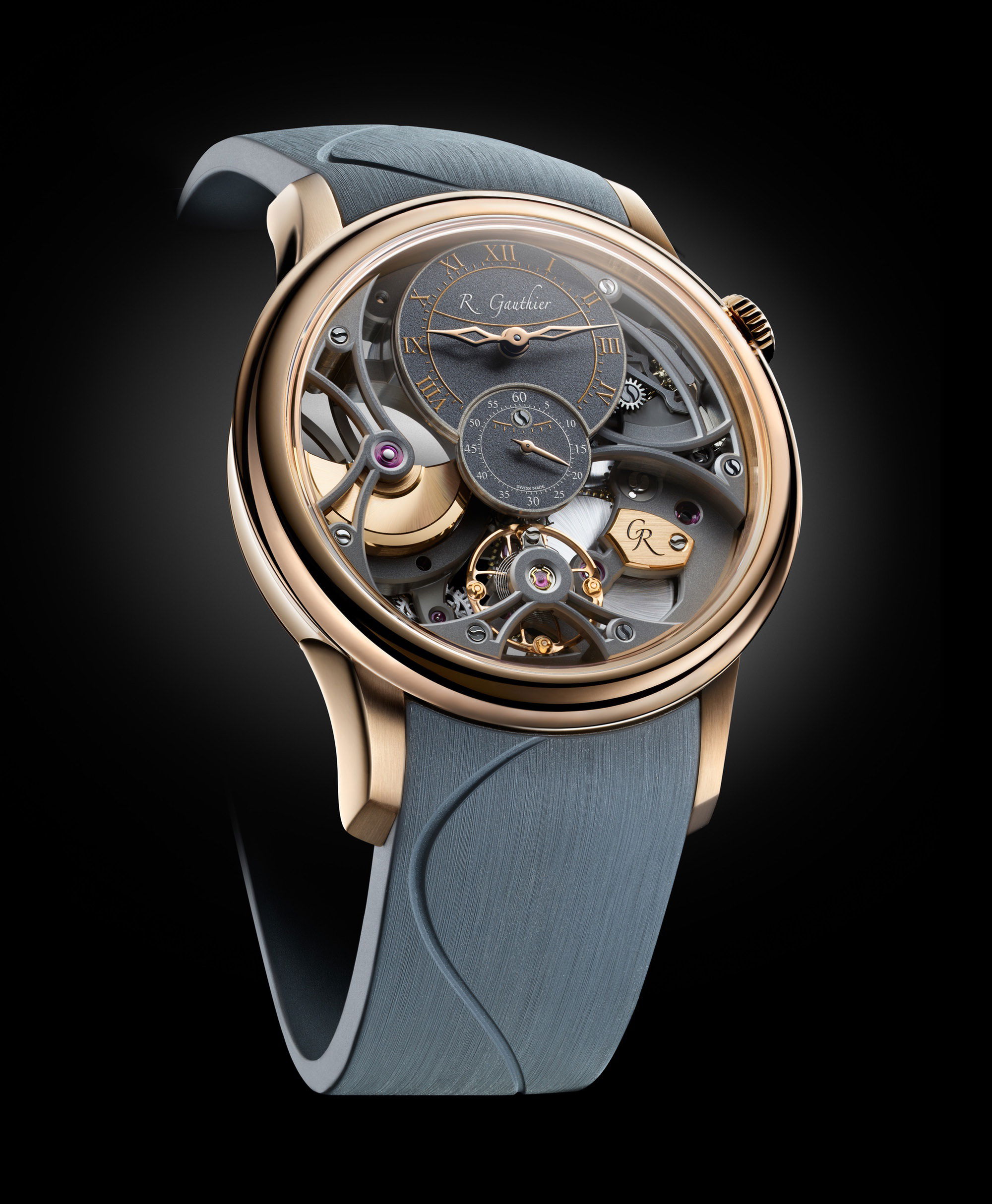 Romain Gauthier Insight Micro-rotor Squelette Red Gold - View 2