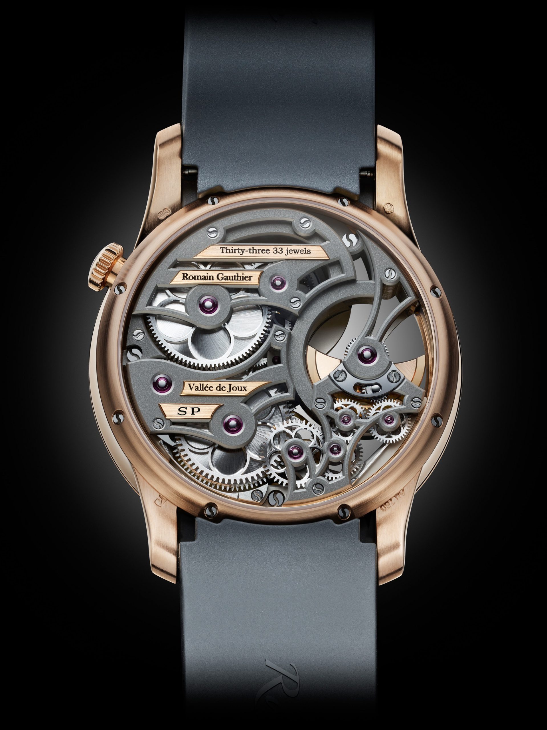 Romain Gauthier Insight Micro-rotor Squelette Red Gold - View 3