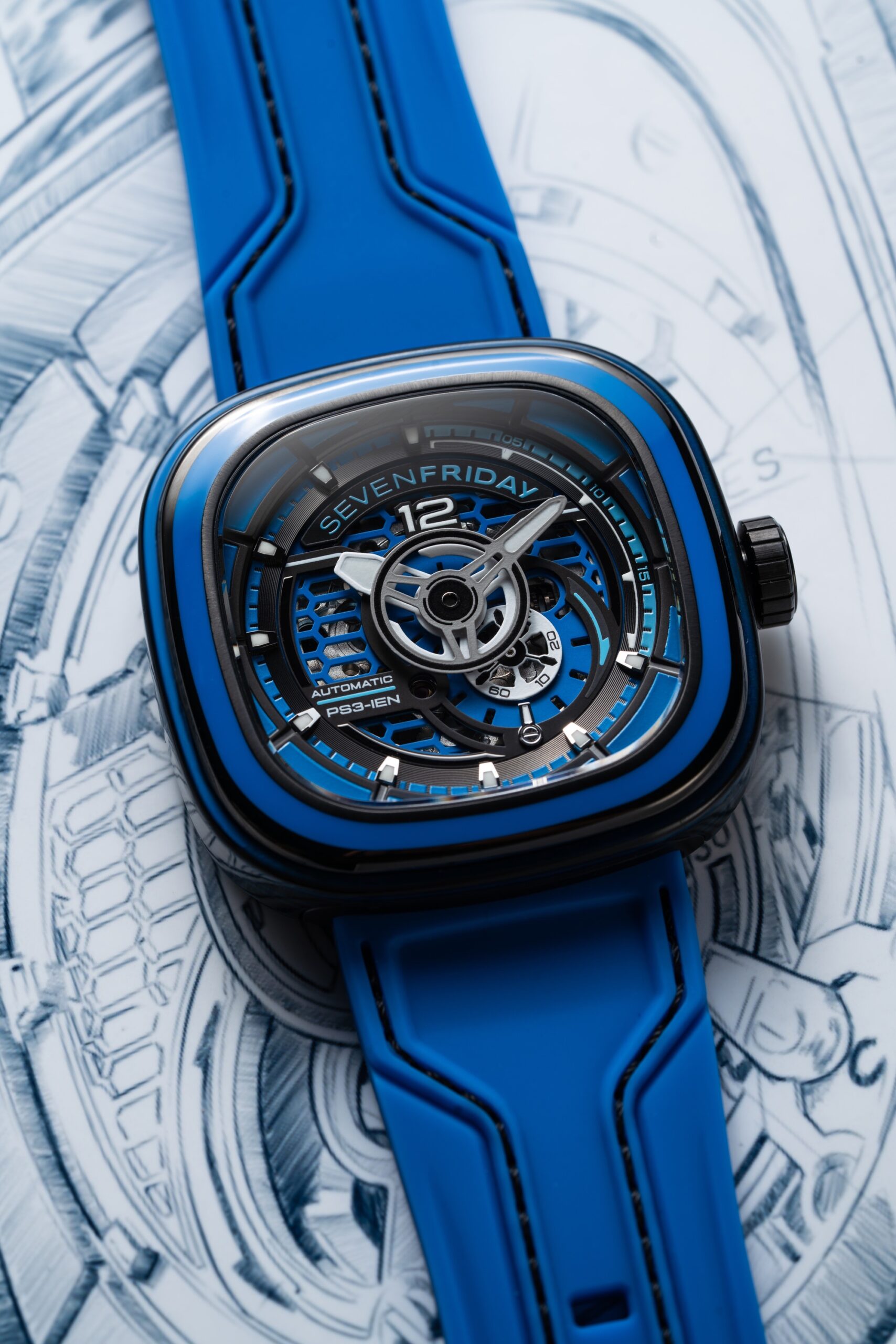 SevenFriday PS3/04 Blue AKA “CCB” - View 3
