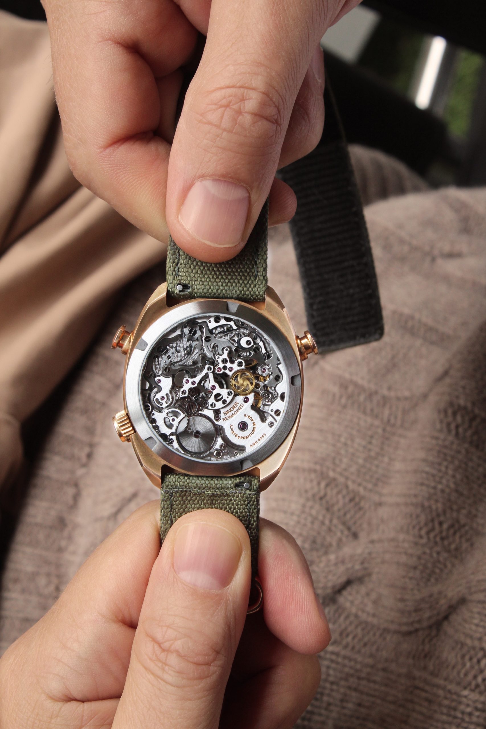 Singer Reimagined 1969 Chronograph Bronze - View 2