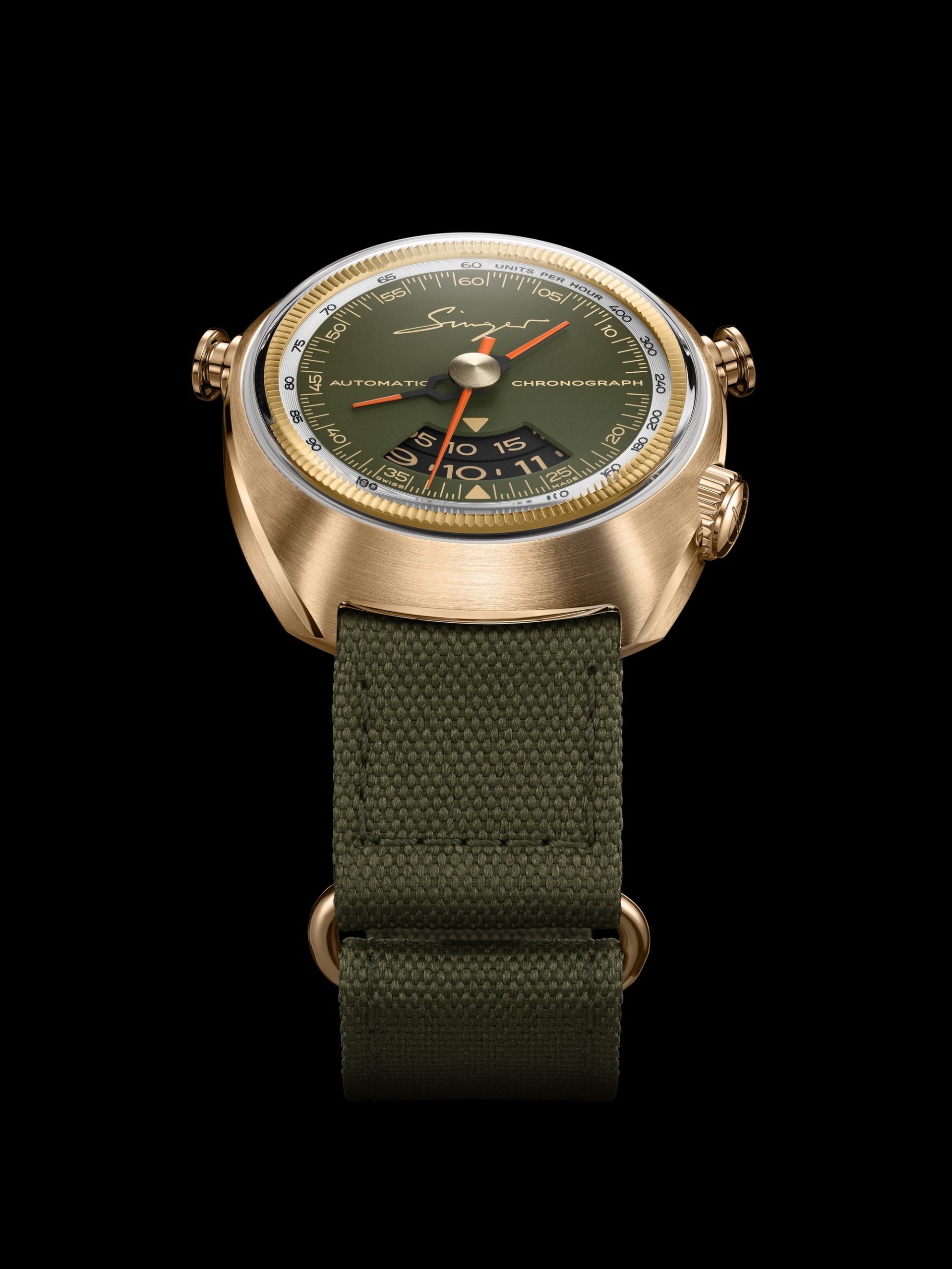 Singer Reimagined 1969 Chronograph Bronze - View 3
