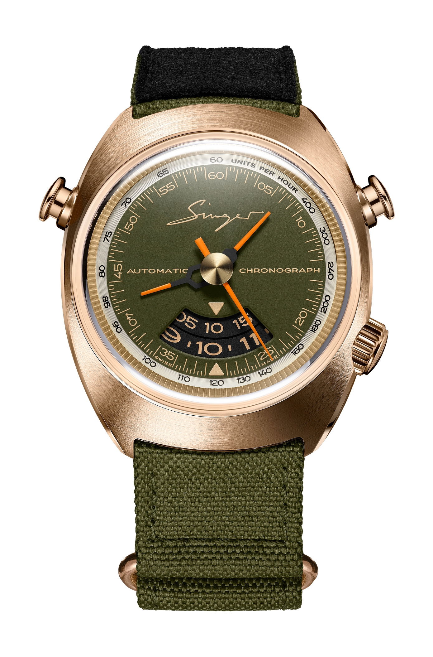 Singer Reimagined 1969 Chronograph Bronze watch