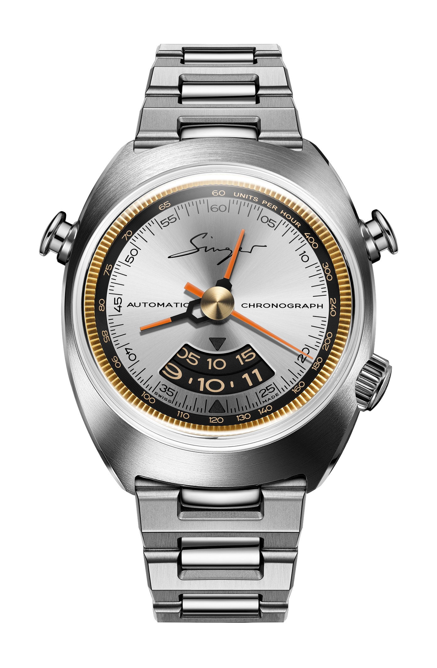 Singer Reimagined 1969 Chronograph Sunray Gray watch