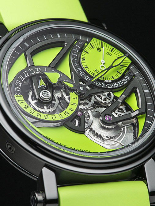 Speake-Marin Openworkes Dual Time Lime - View 3