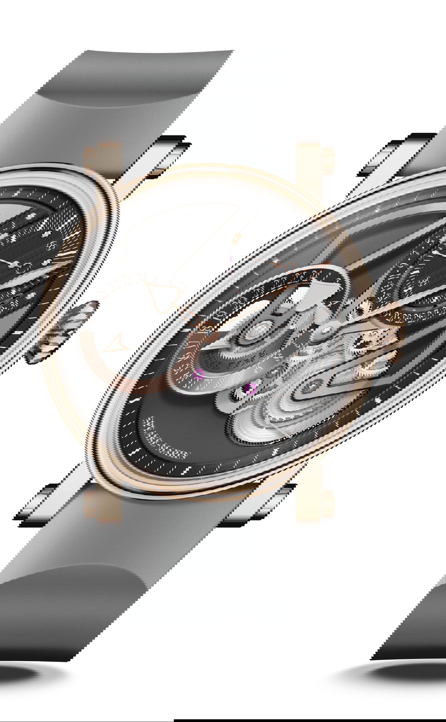 Speake-Marin Openworked Dual Time Red Gold watch