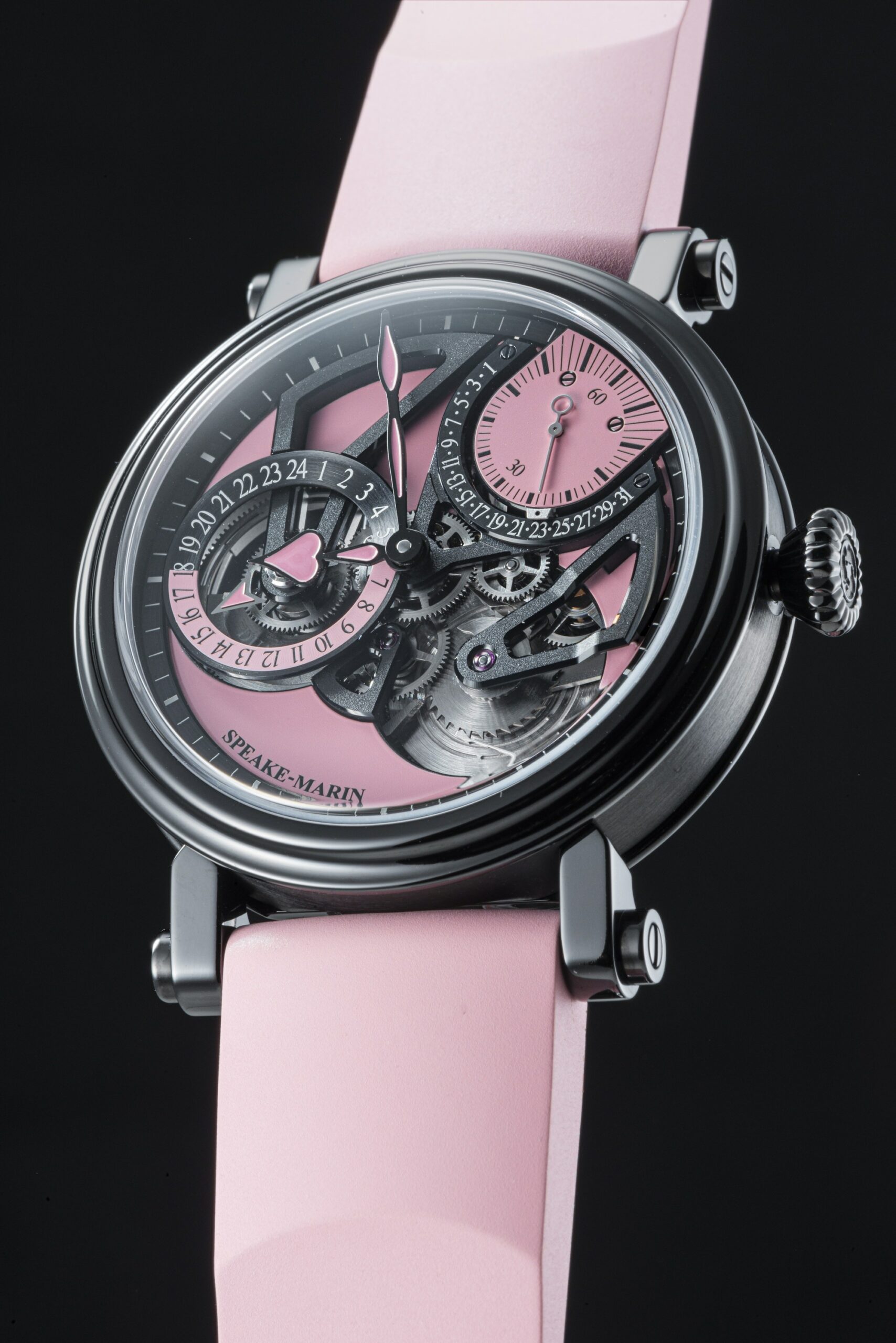Speake-Marin Openworked Dual Time Pink - View 3