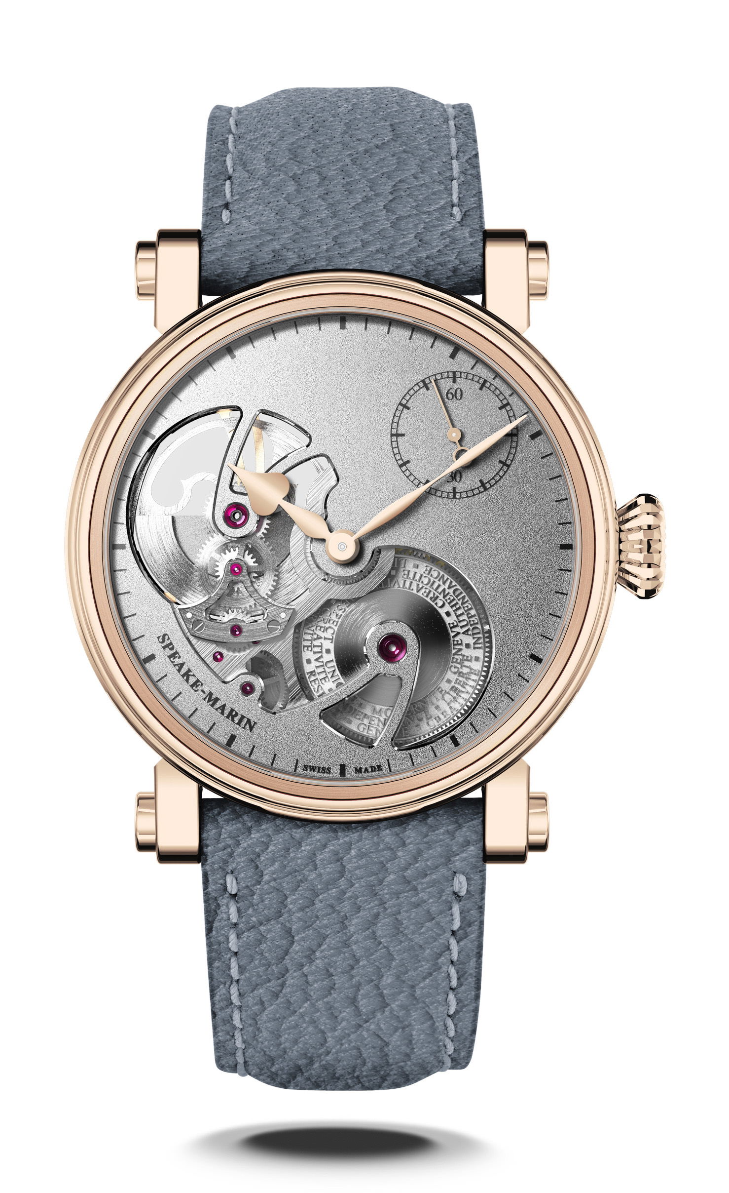 Speake-Marin Openworked Sandblasted Red Gold watch