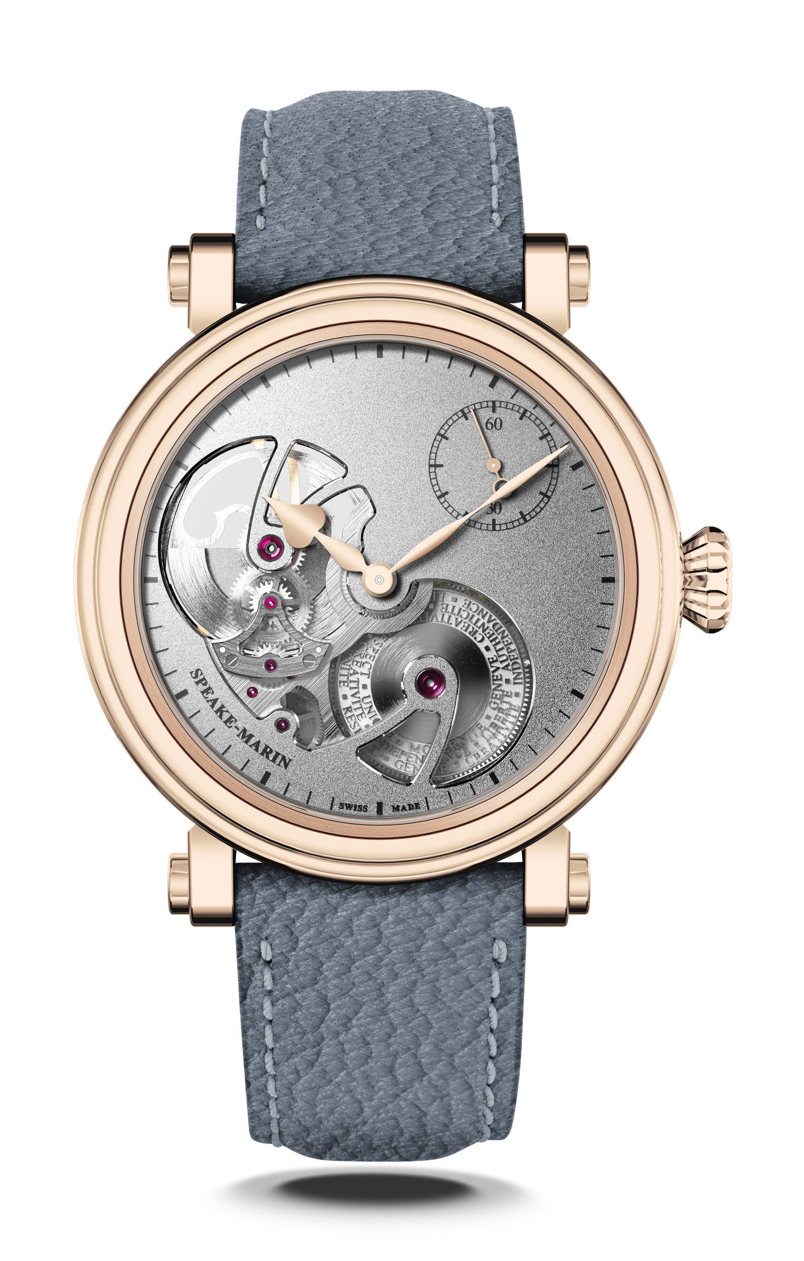 Speake-Marin Openworked Sandblasted Red Gold watch