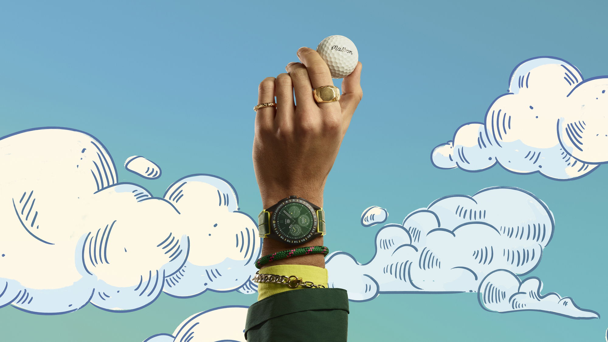 TAG Heuer Connected Calibre E4 45MM X Malbon Golf Edition - View 2
