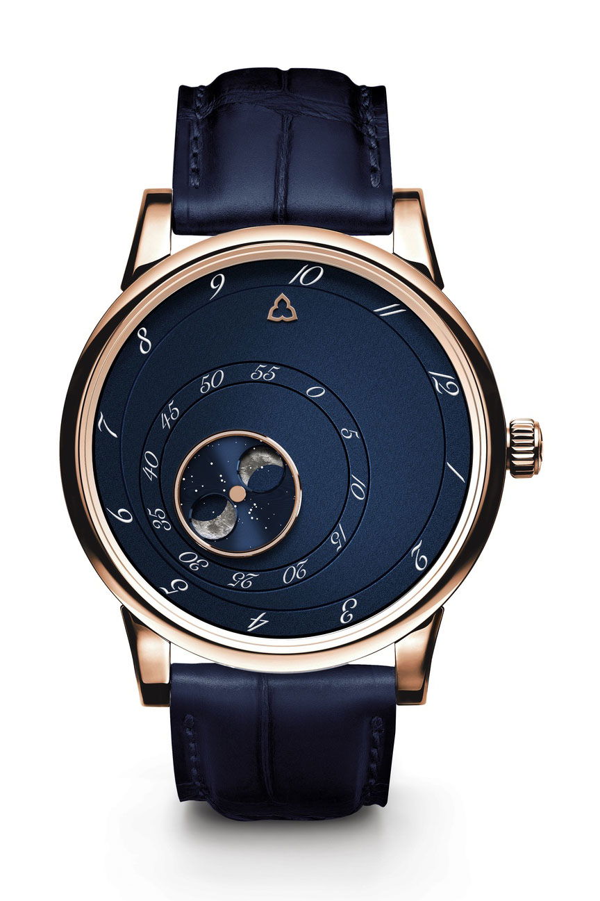 Trilobe Les Matinaux L’Heure Exquise Bleue watch