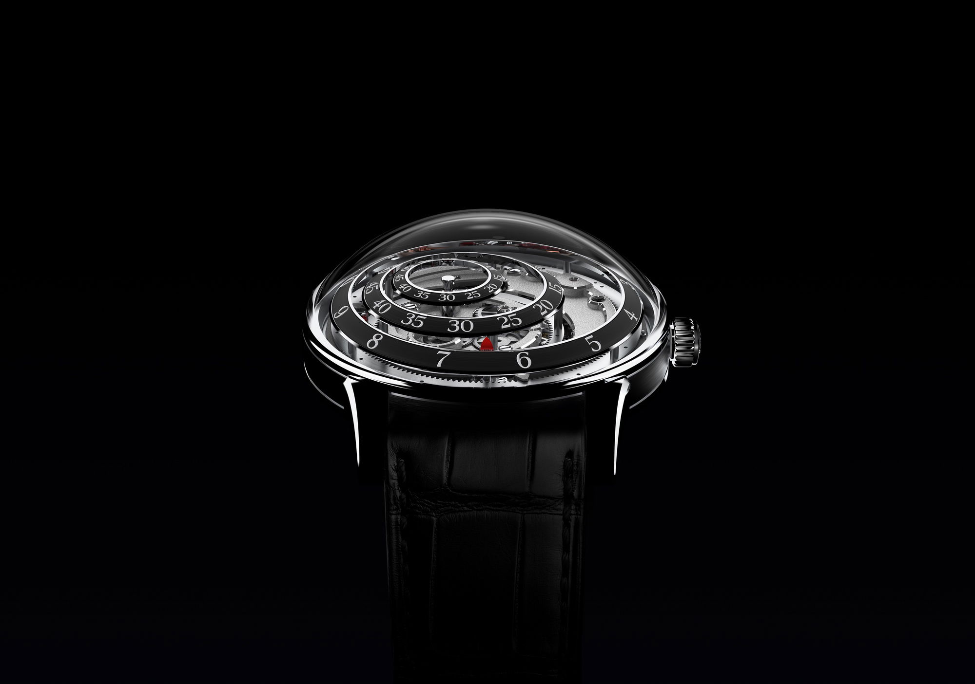 Trilobe Une Folle Journée Rhodium Plated Black - View 3