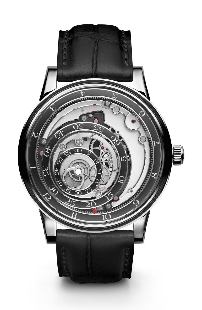 Trilobe Une Folle Journée Rhodium Plated Black watch