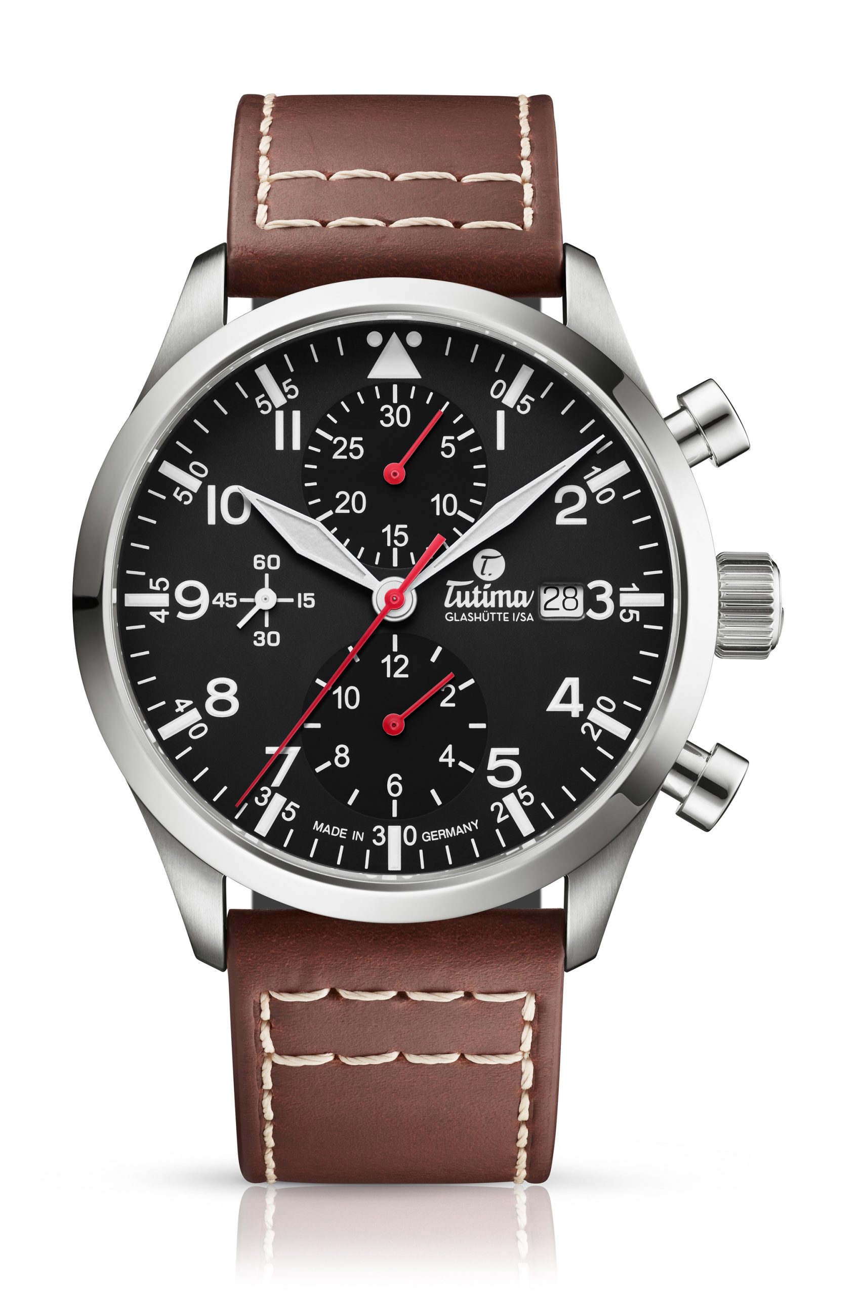 Tutima Glashütte Flieger Legacy T5 Chronograph watch