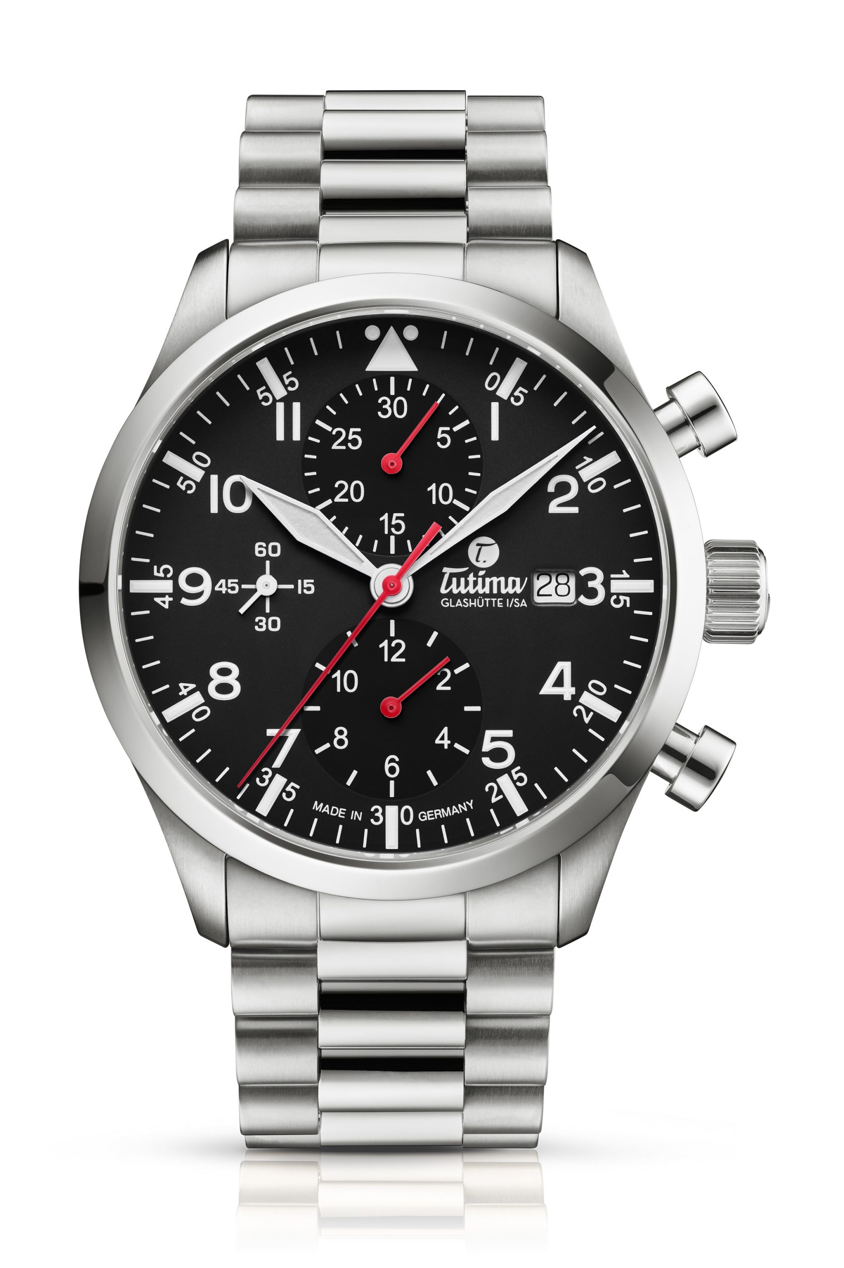 Tutima Glashütte Flieger Legacy T5 Chronograph watch