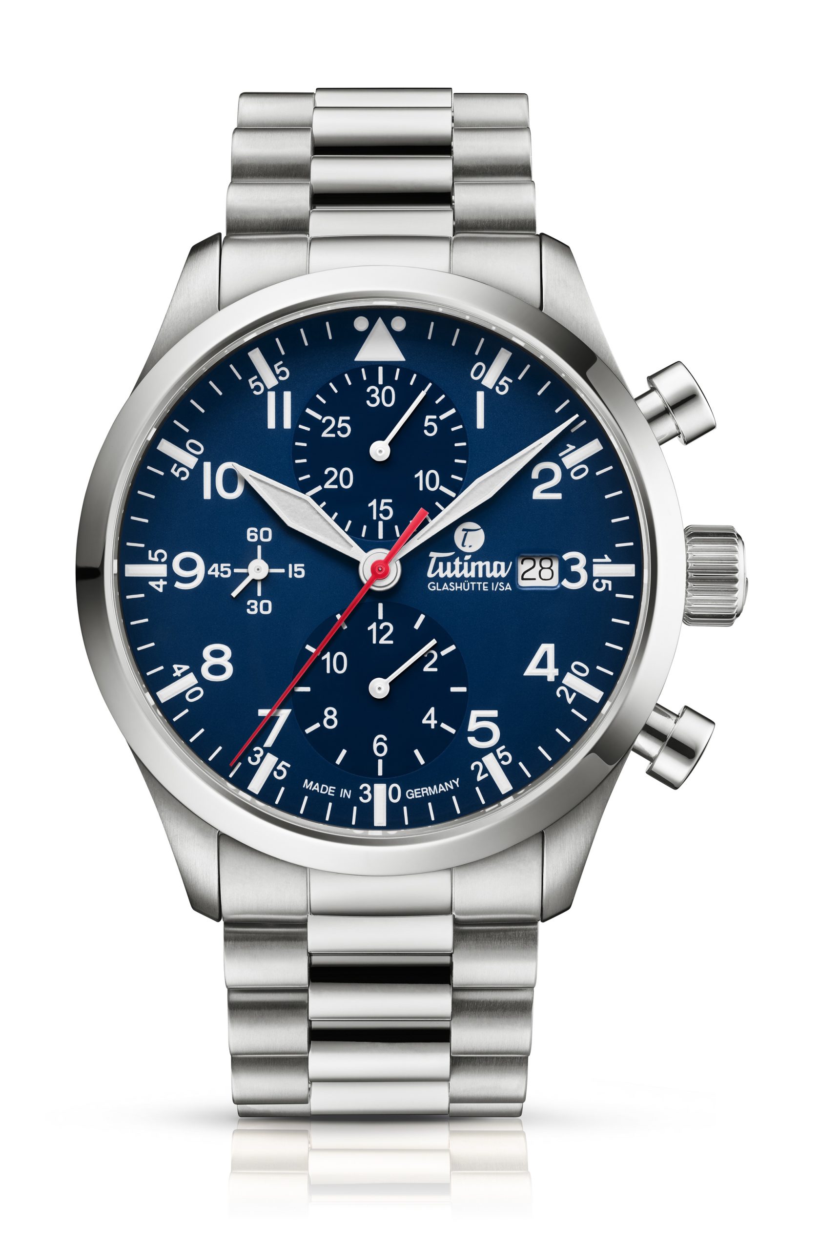 Tutima Glashütte Flieger Legacy T5 Chronograph watch