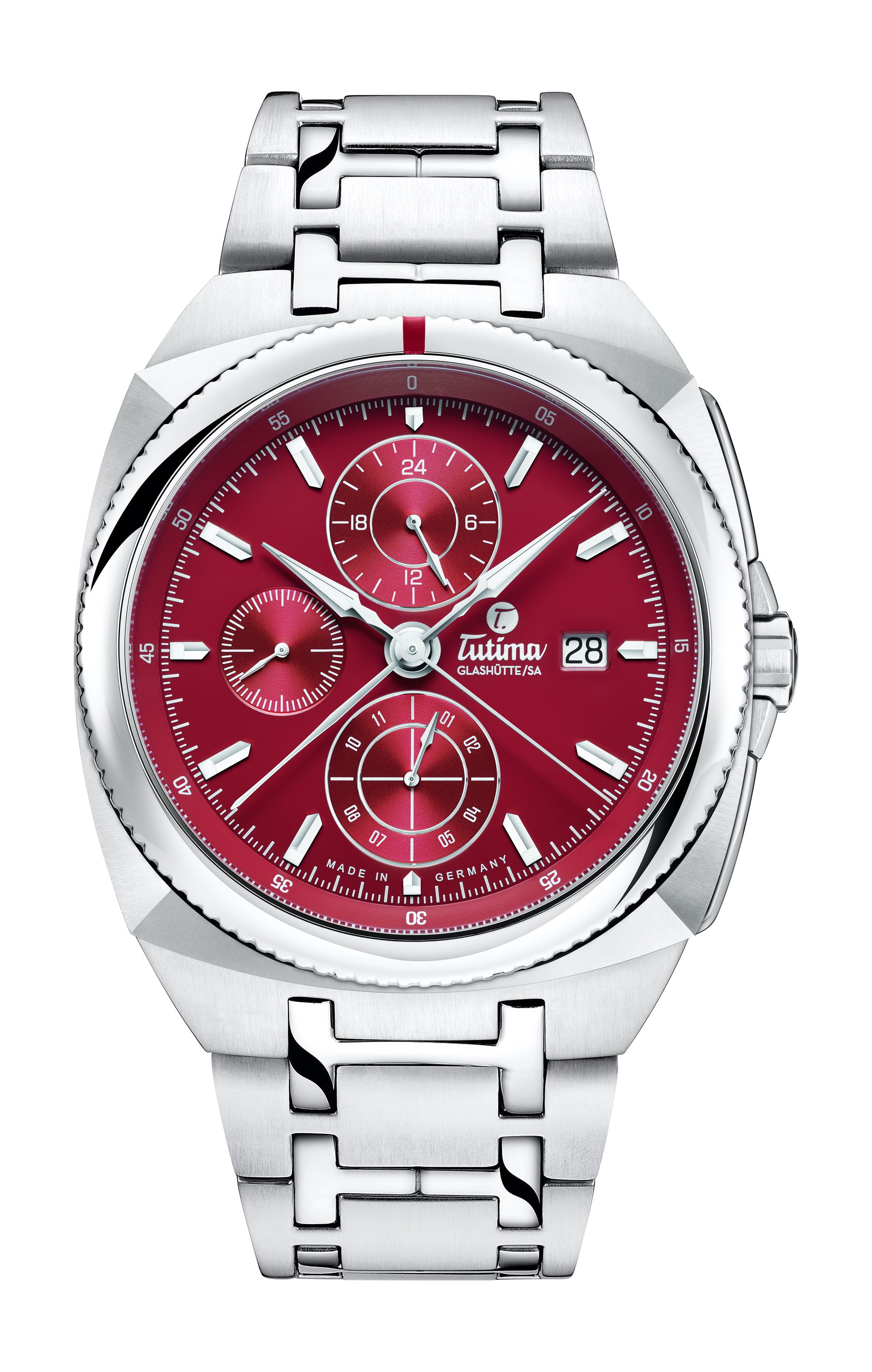 Tutima Glashütte Saxon One Chronograph Racing Red watch