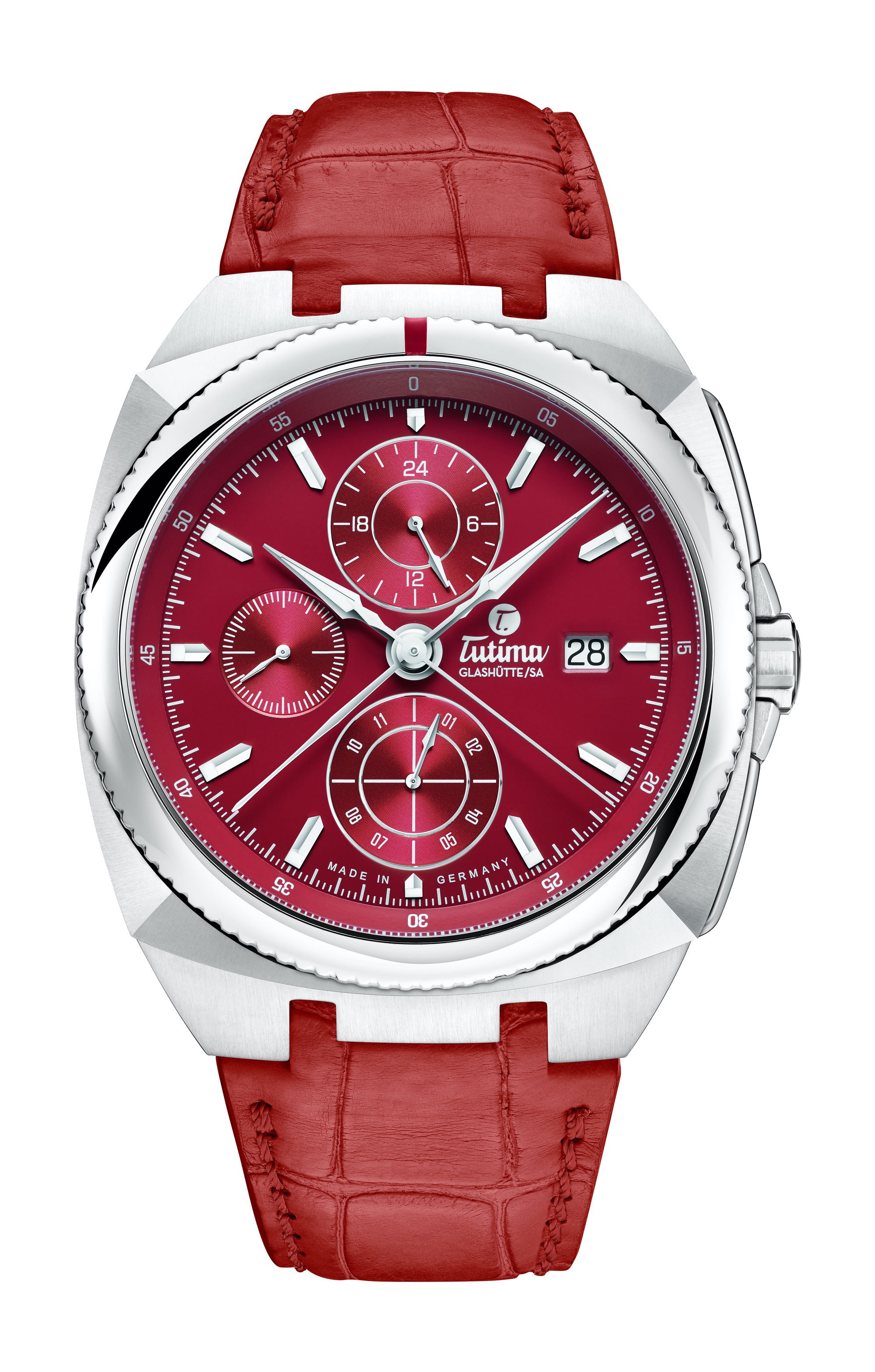 Tutima Glashütte Saxon One Chronograph Racing Red watch