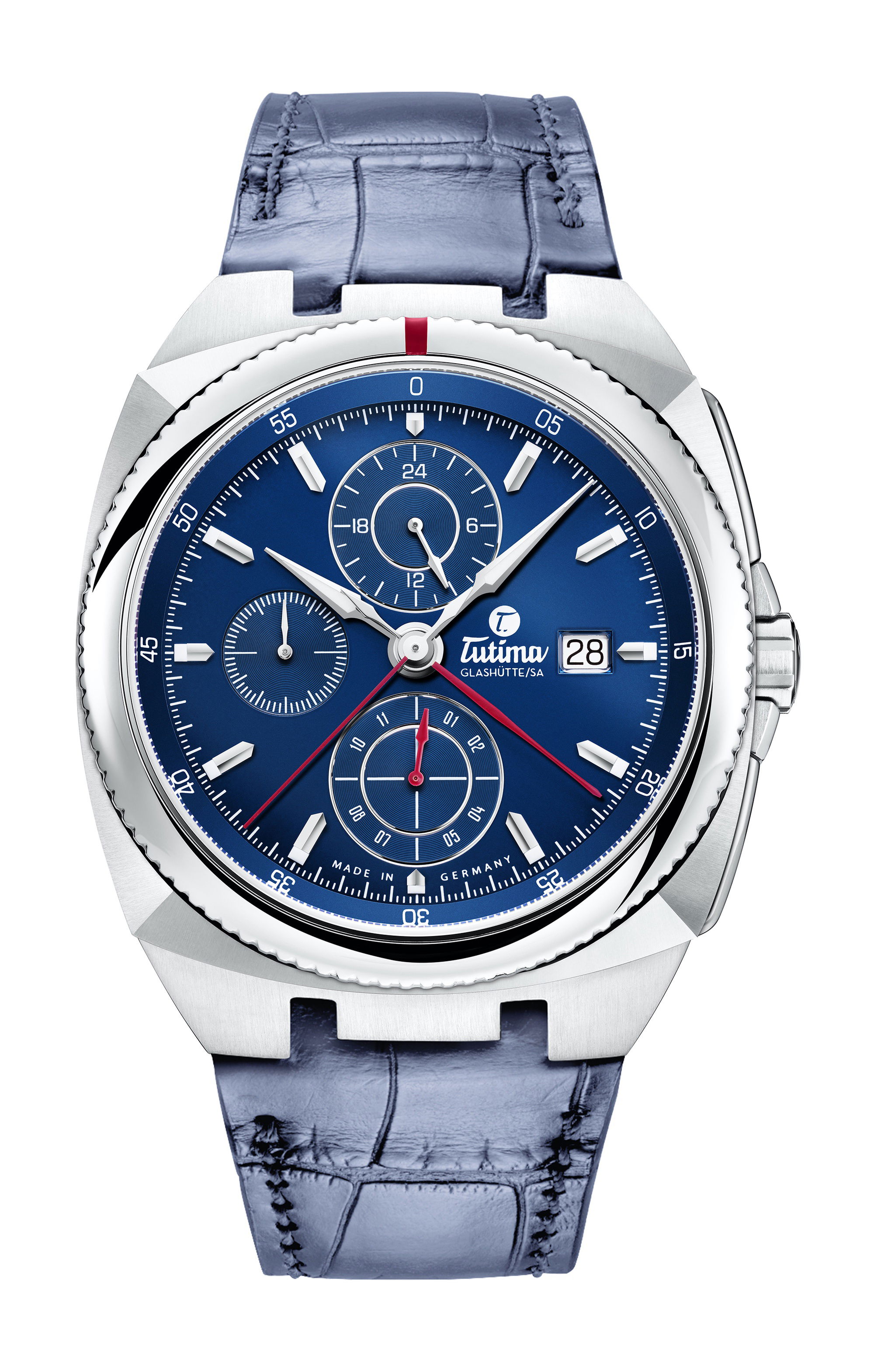Tutima Glashütte Saxon One Chronograph Royal Blue watch
