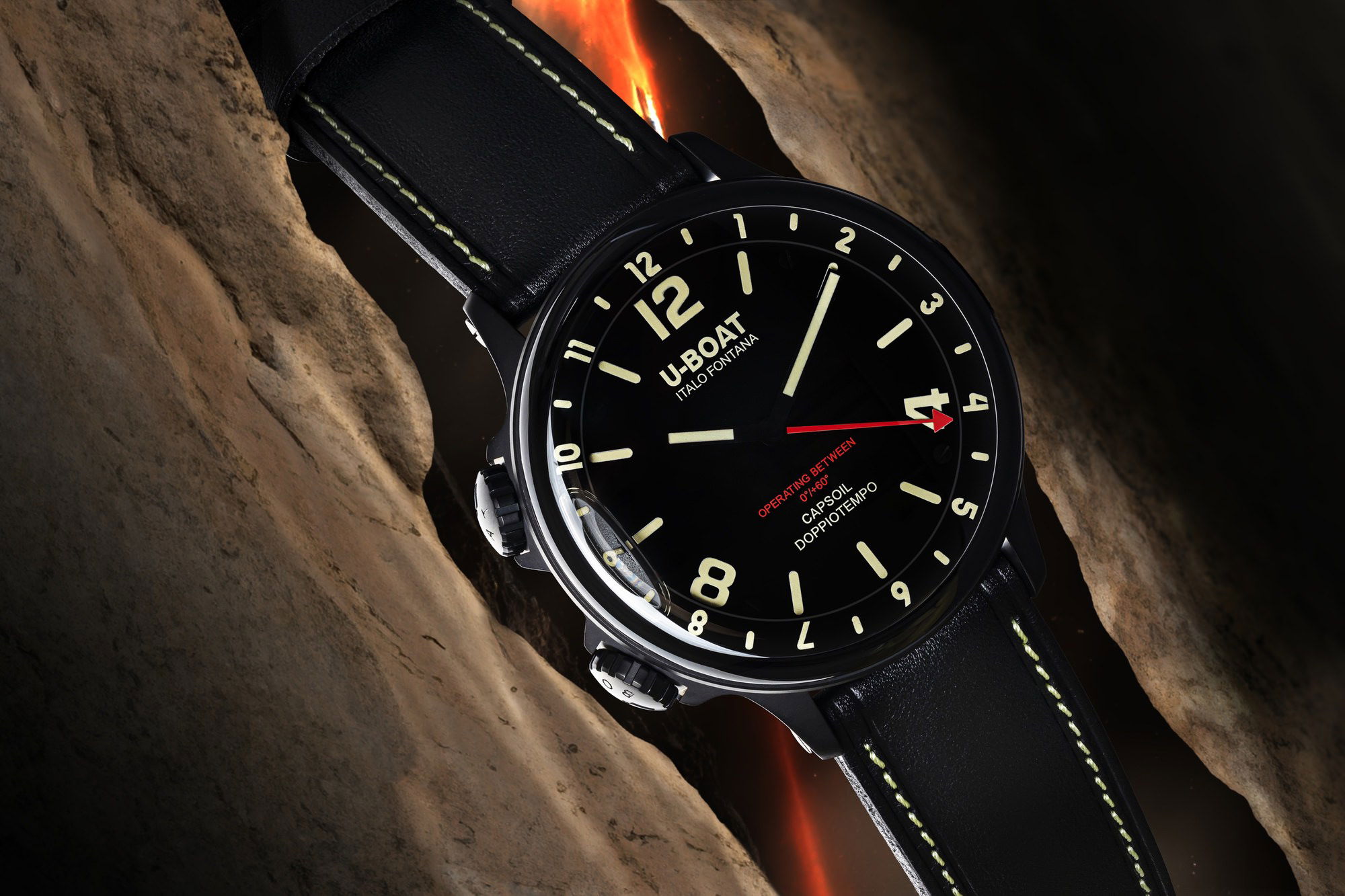 U-Boat Capsoil Doppiotempo 55 DLC BK BE - View 2