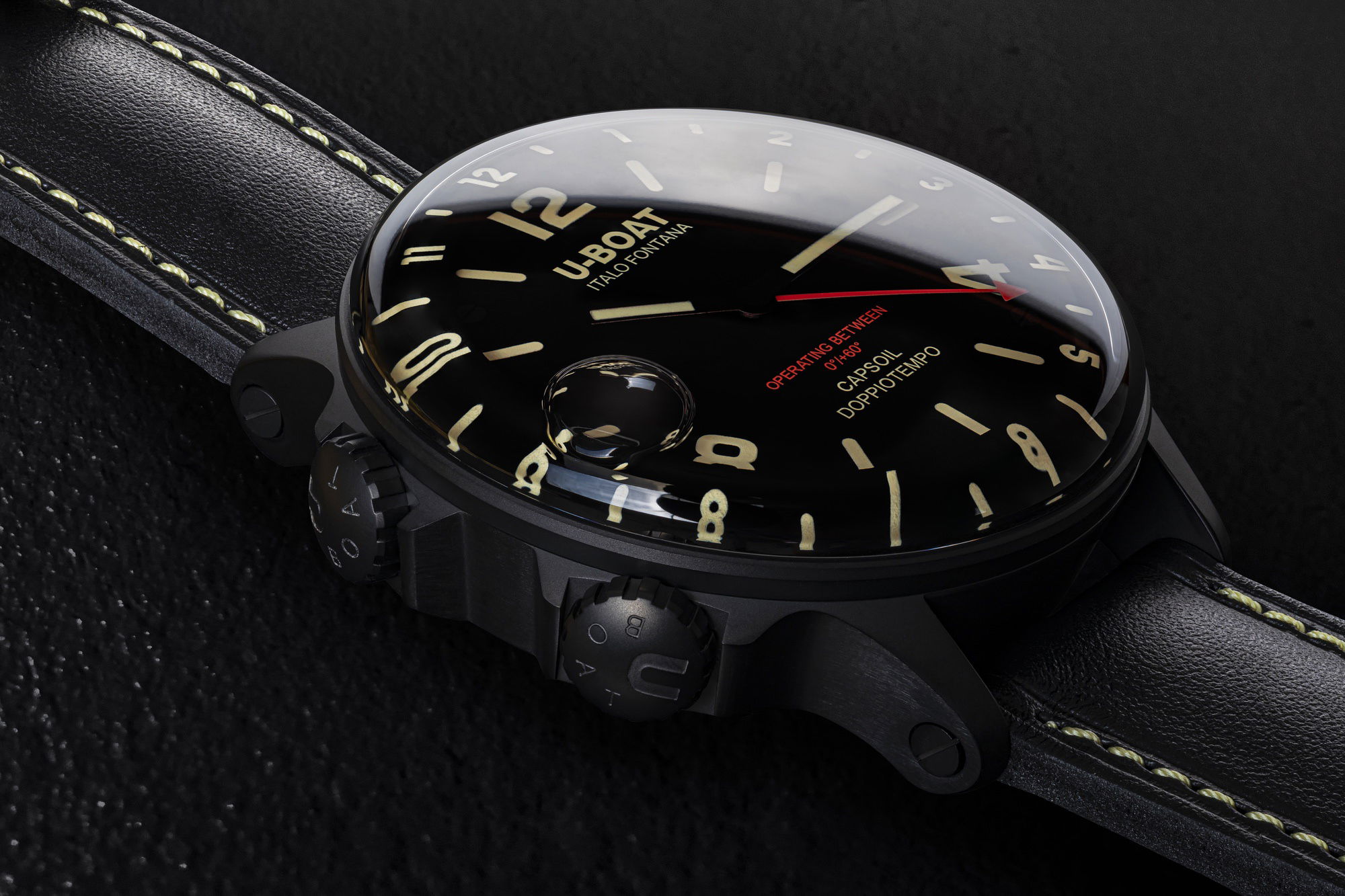 U-Boat Capsoil Doppiotempo 55 DLC BK BE - View 3