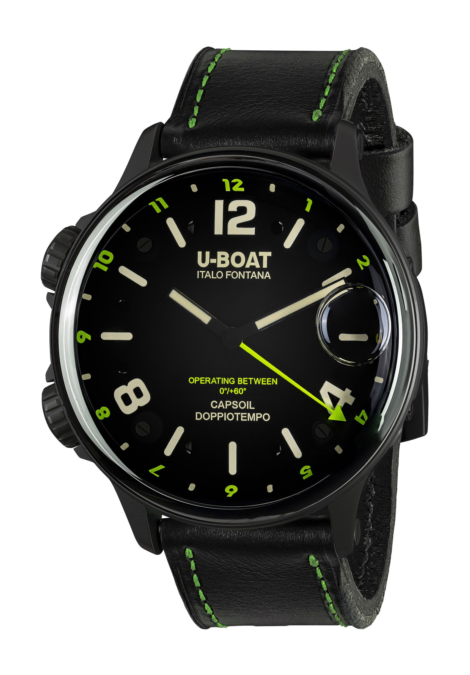U-Boat Capsoil Doppiotempo 55 DLC Green watch