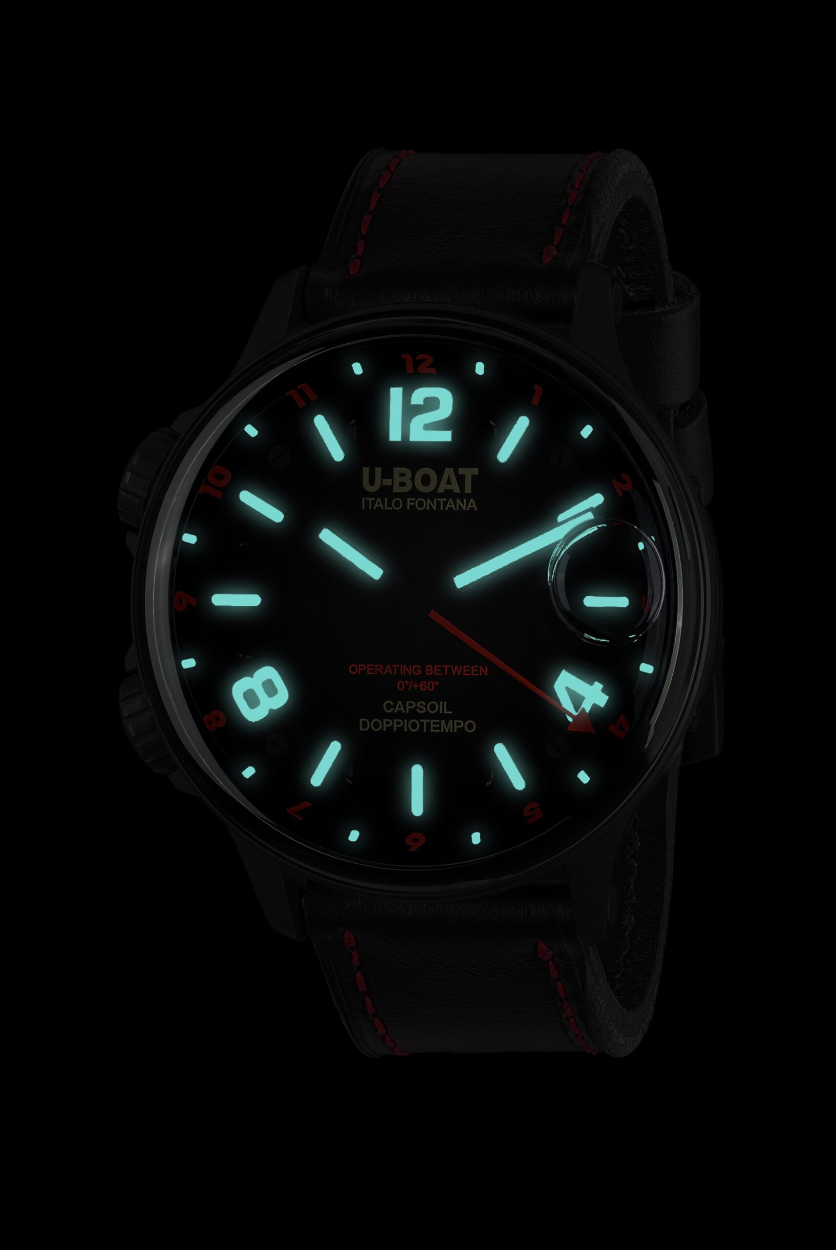 U-Boat Capsoil Doppiotempo 55 DLC Red - View 2