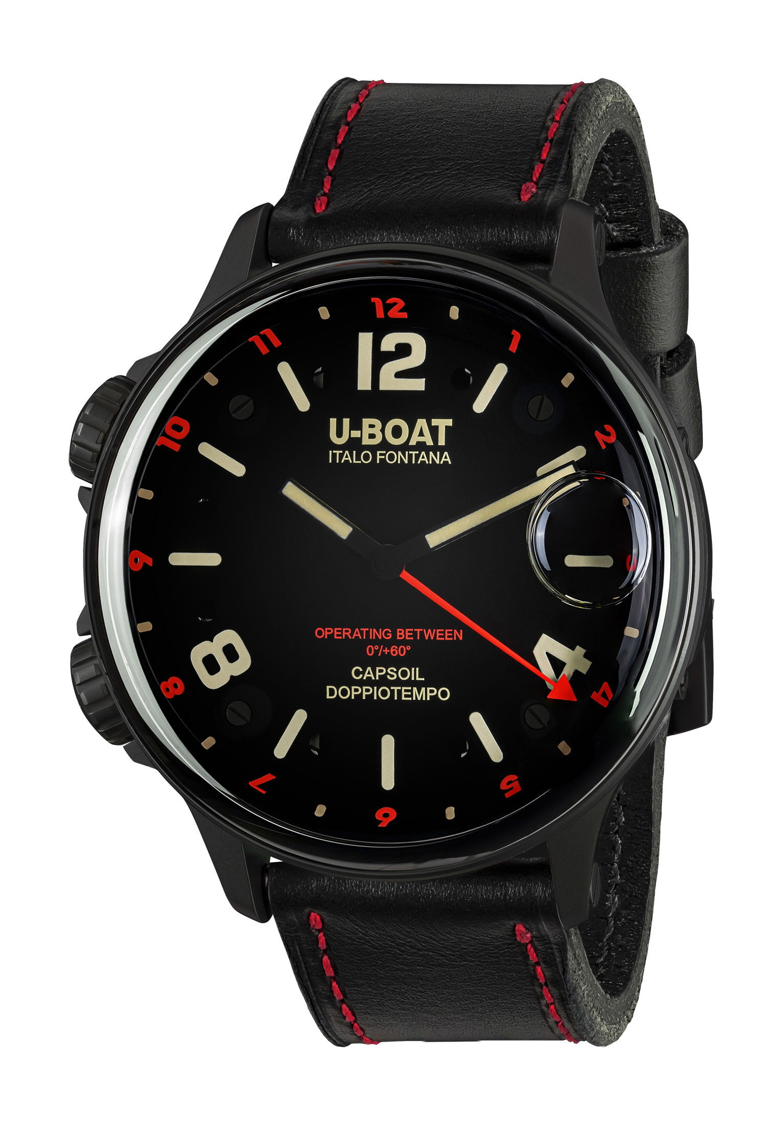 U-Boat Capsoil Doppiotempo 55 DLC Red watch
