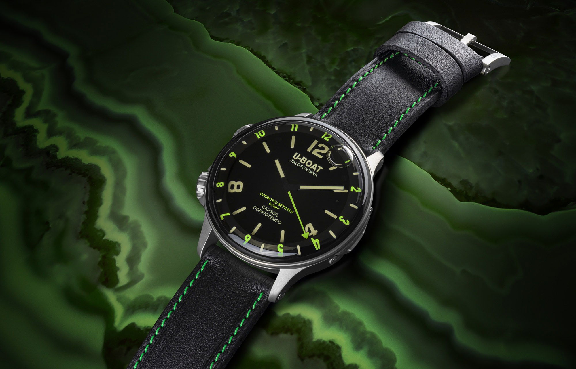 U-Boat Capsoil Doppiotempo 55 SS Green - View 2