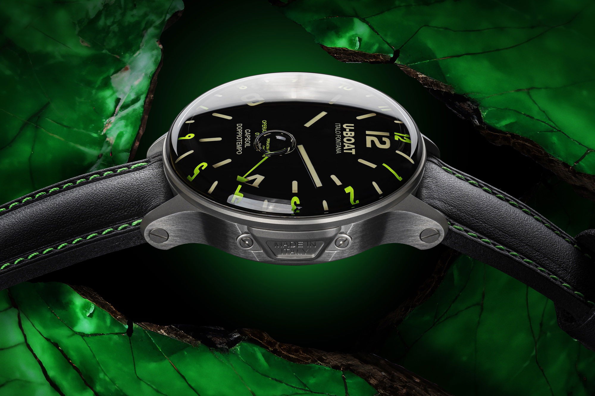 U-Boat Capsoil Doppiotempo 55 SS Green - View 3